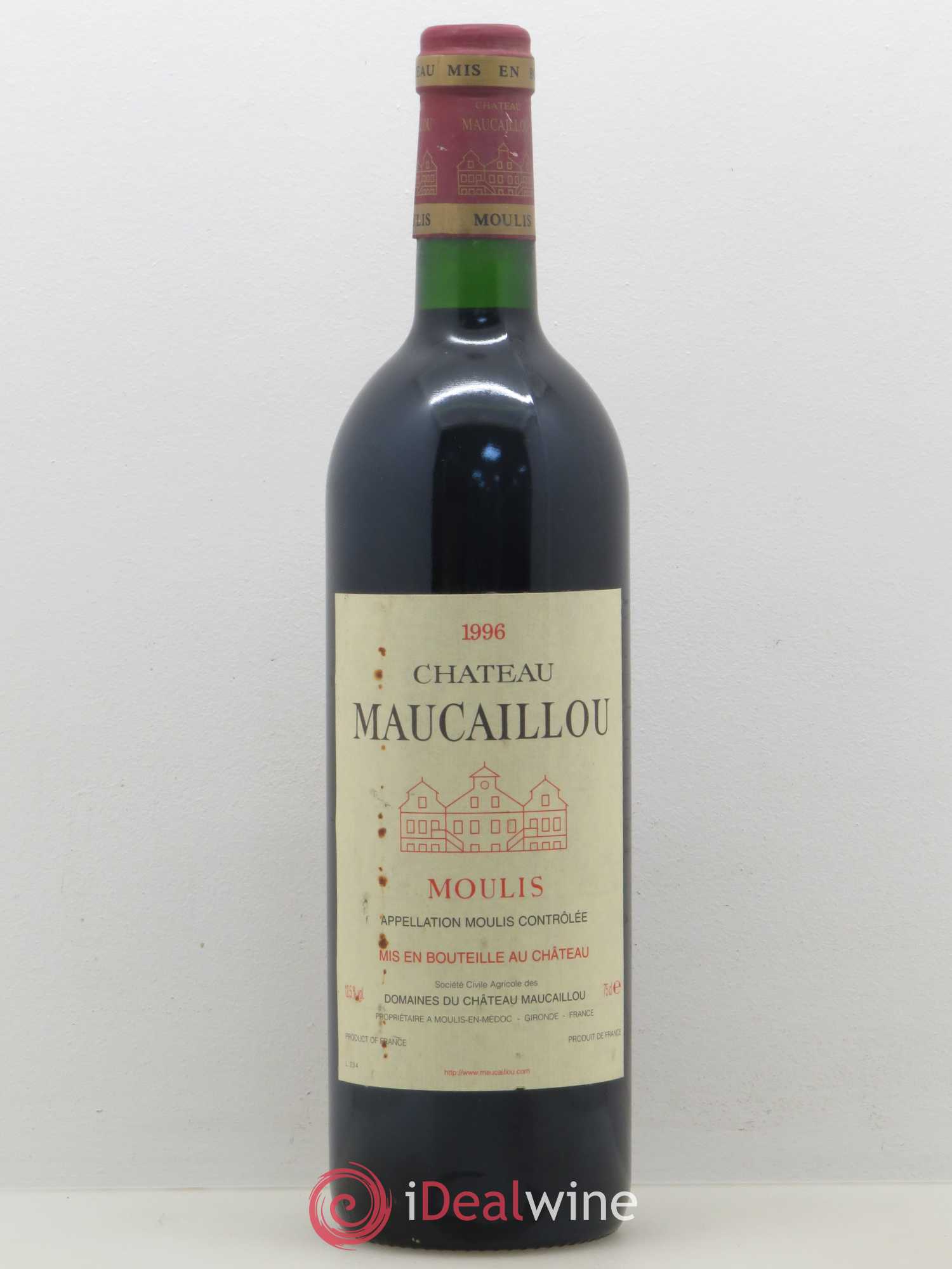 Château Maucaillou 1996 - Lot de 1 bouteille - 0
