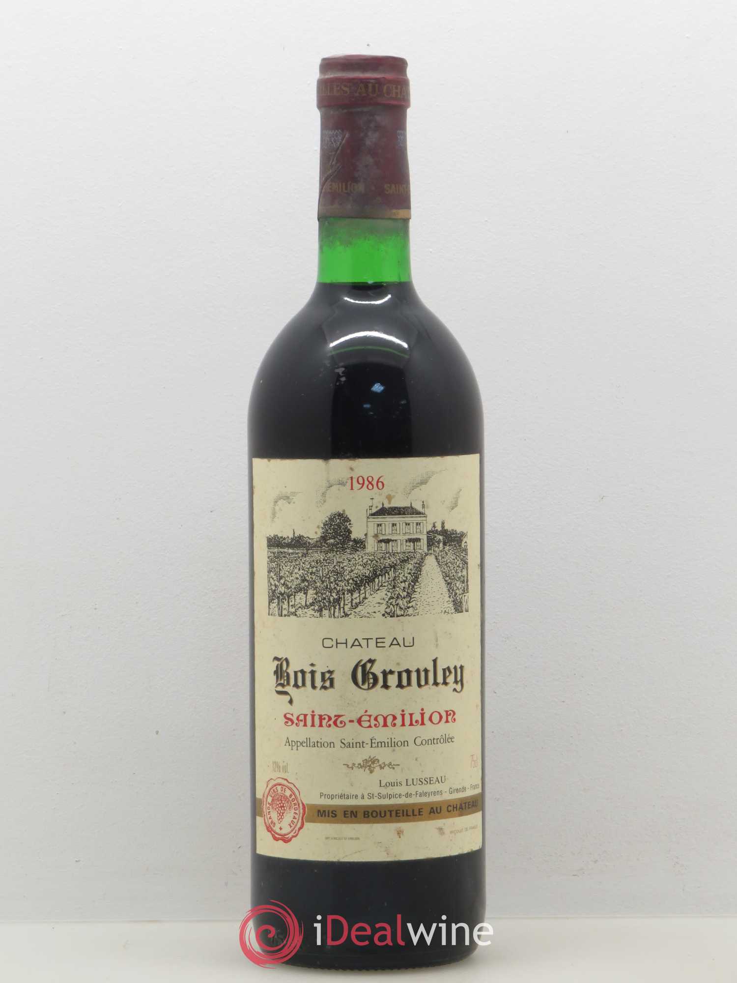 Saint-Émilion Chateau Bois Grouley 1986 - Posten von 1 Flasche - 0