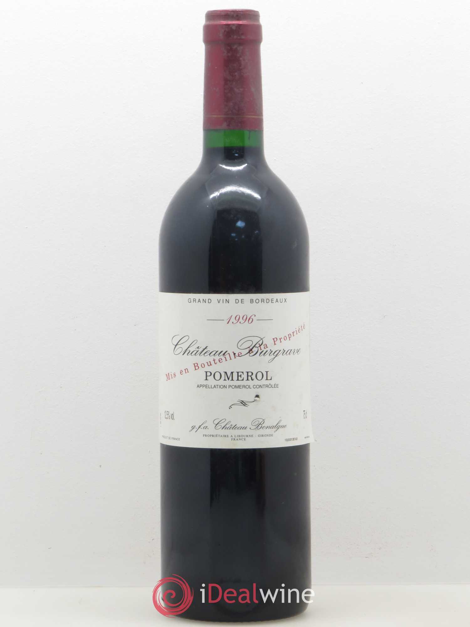 Pomerol Château Burgran 1996 - Posten von 1 Flasche - 0