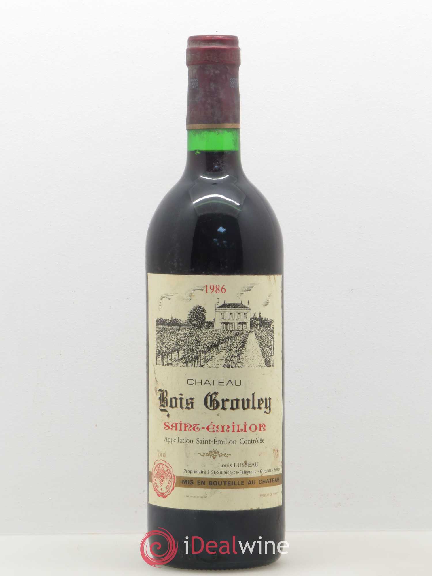 Saint-Émilion Chateau Bois Grouley 1986 - Posten von 1 Flasche - 0