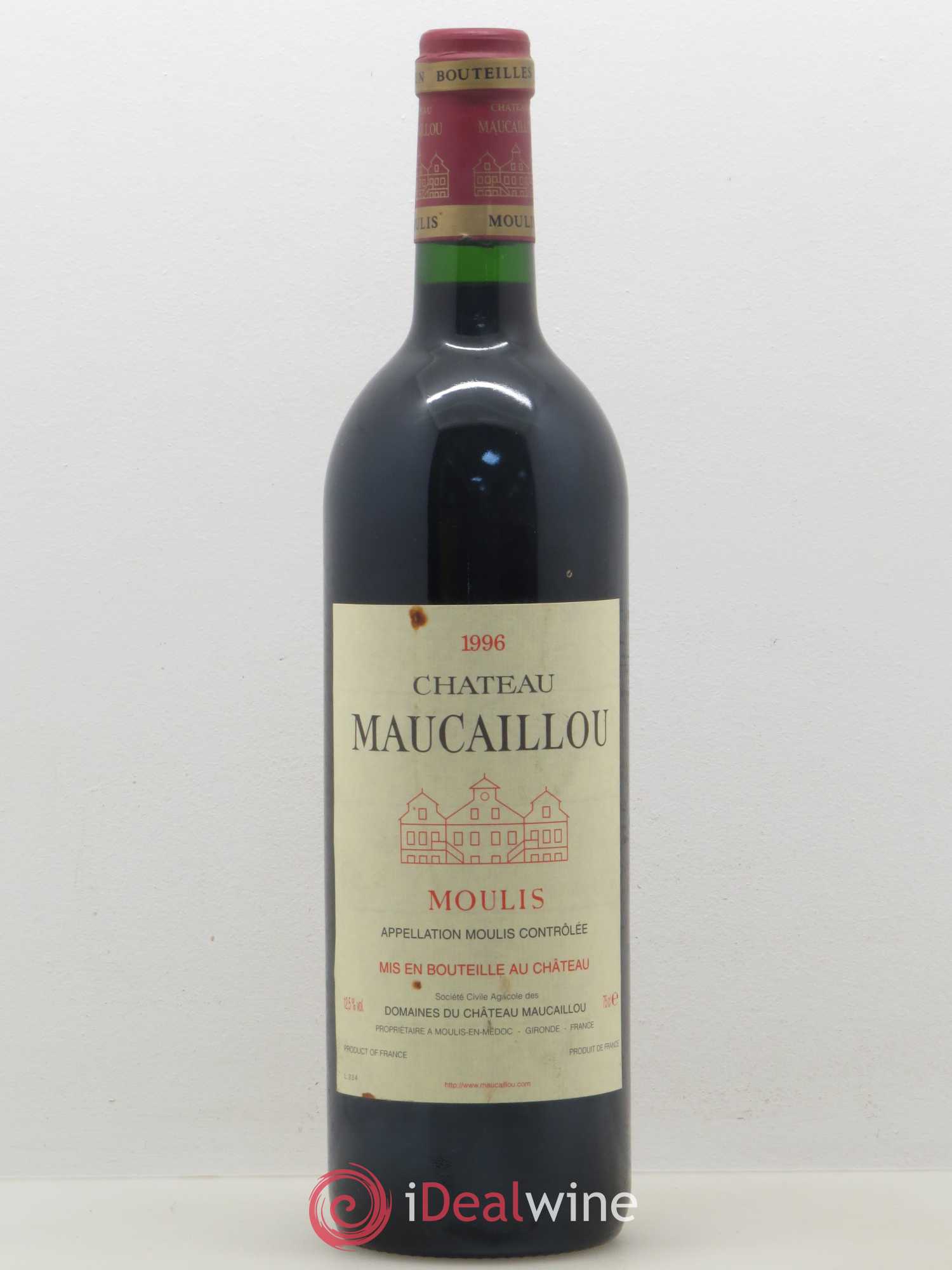 Château Maucaillou 1996 - Lot de 1 bouteille - 0