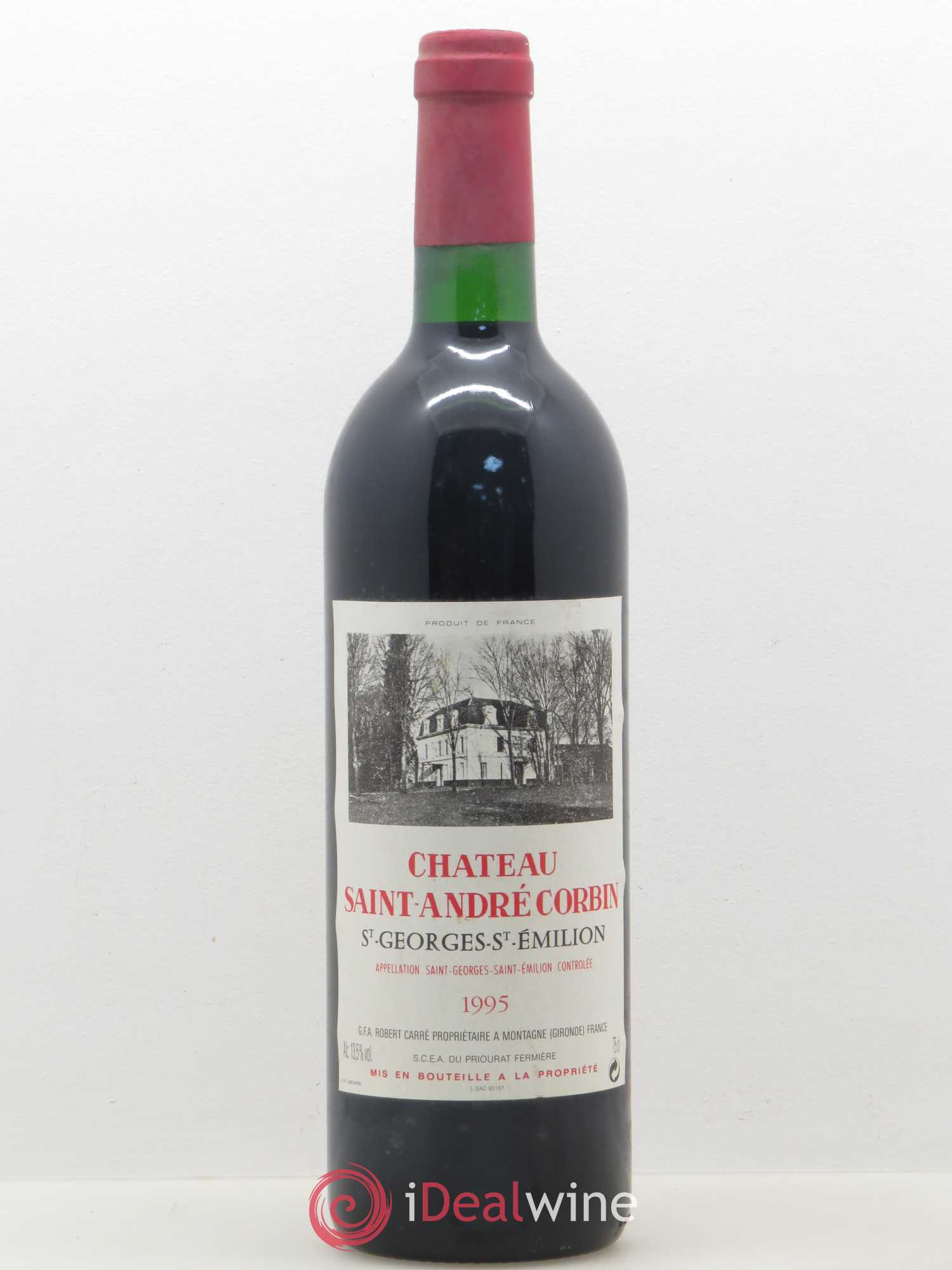 Bordeaux Château Saint Andre Corbin Saint Georges Saint Emillion 1995 - Posten von 1 Flasche - 0