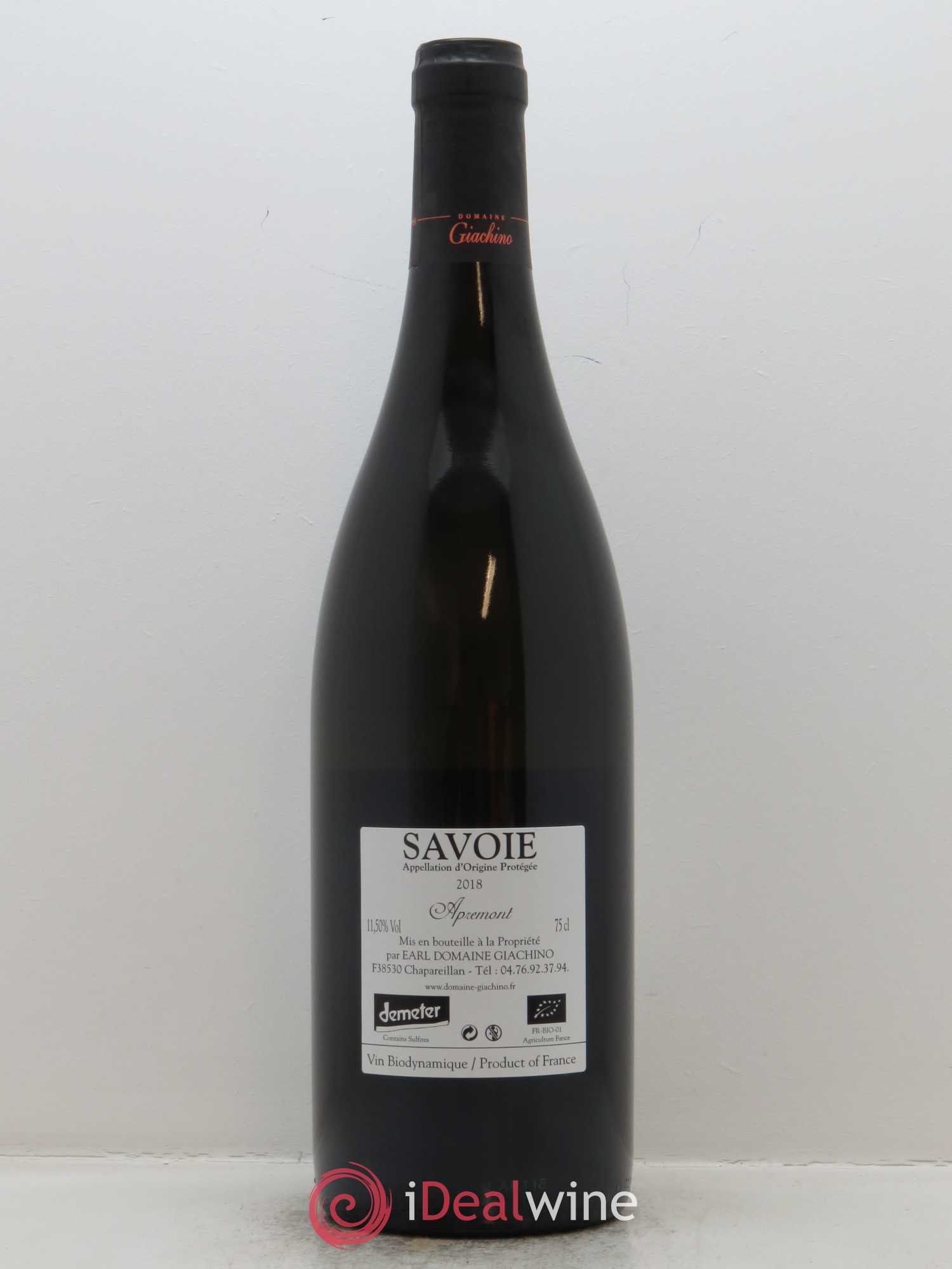 Vin de Savoie Apremont Giachino 2018 - Lot de 1 bouteille - 1