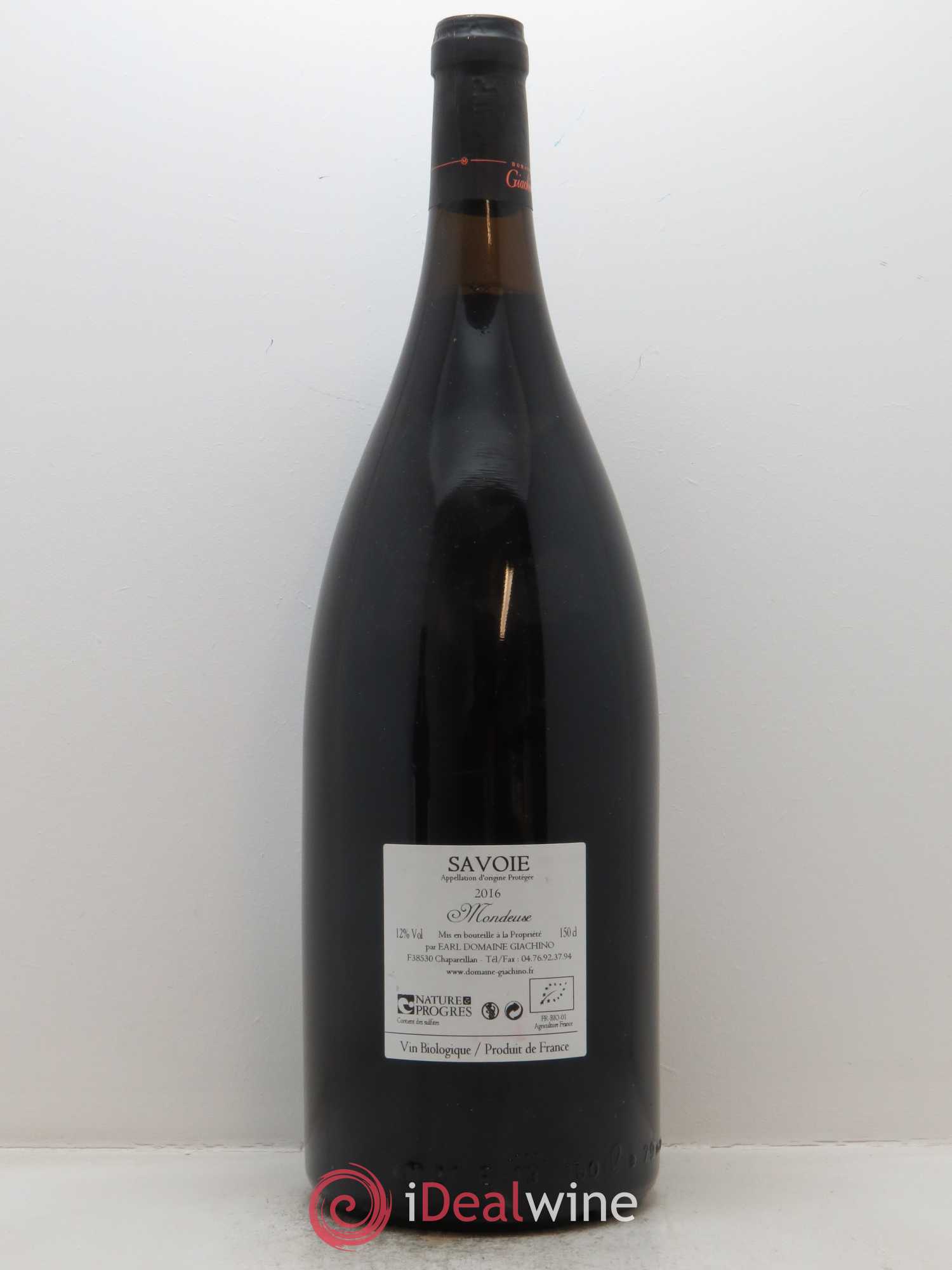 Vin de Savoie Mondeuse Giachino 2016 - Lot de 1 magnum - 1