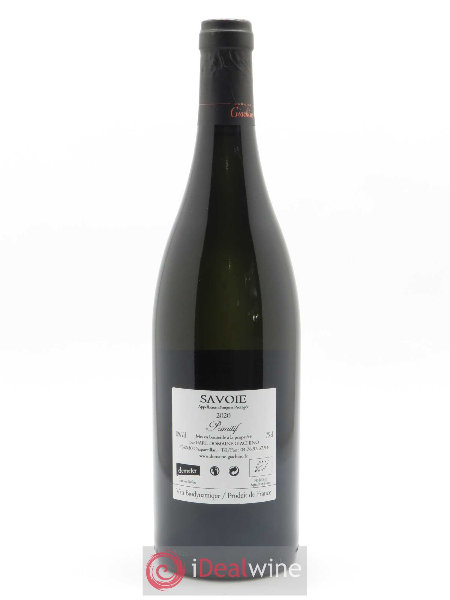 Vin de Savoie Primitif Giachino 2020 - Lot de 1 bouteille - 1