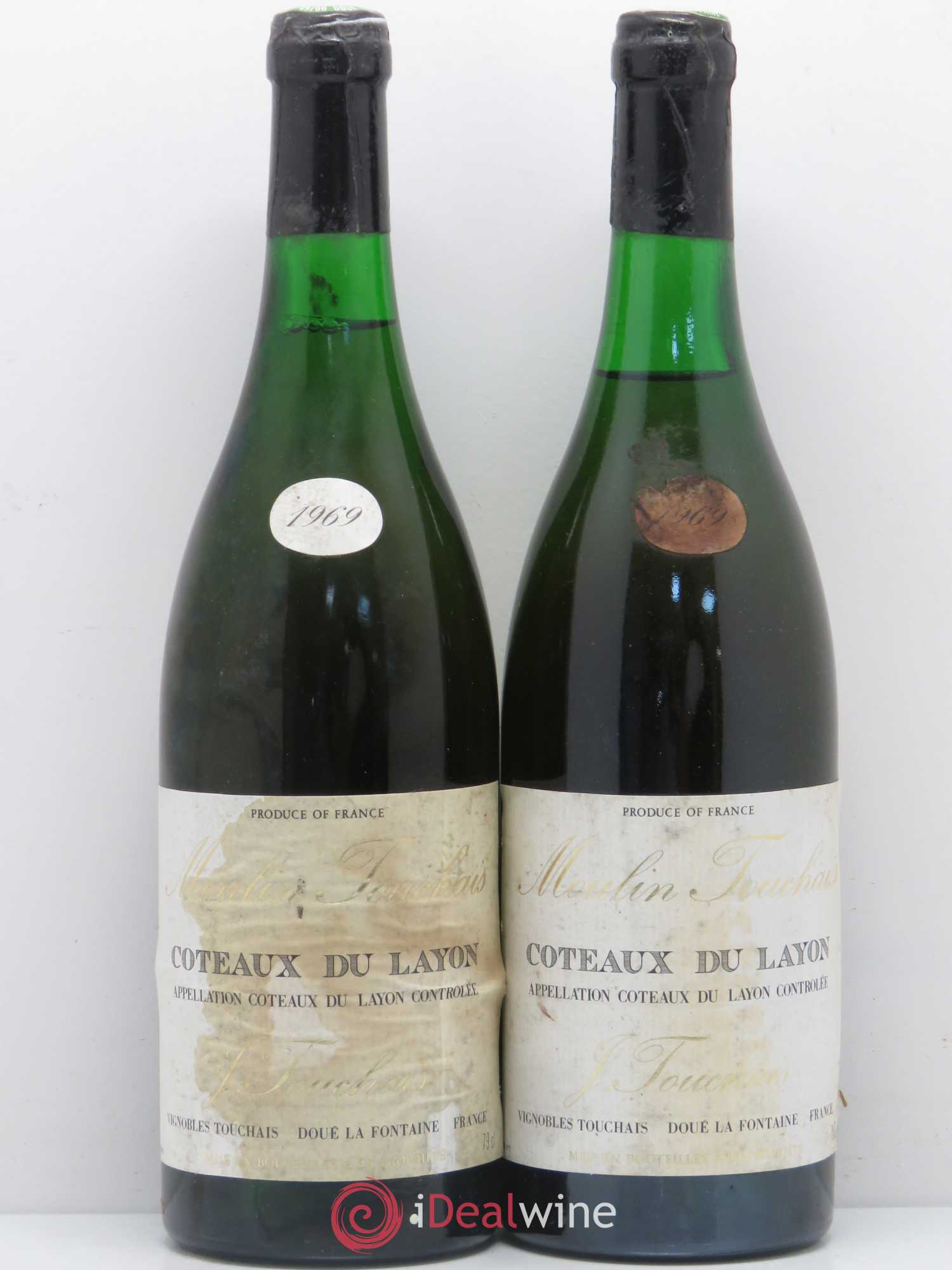 Coteaux du Layon Touchais 1969 - Lotto di 2 bottiglie - 0