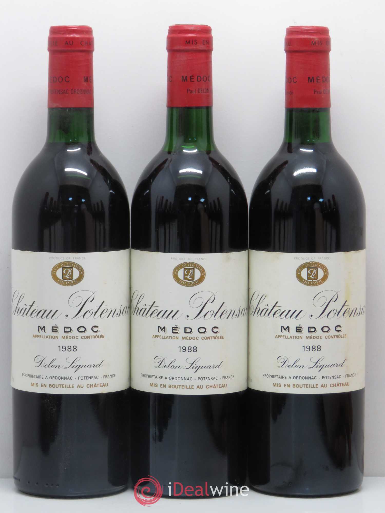 Château Potensac 1988 - Lot de 12 bouteilles - 1