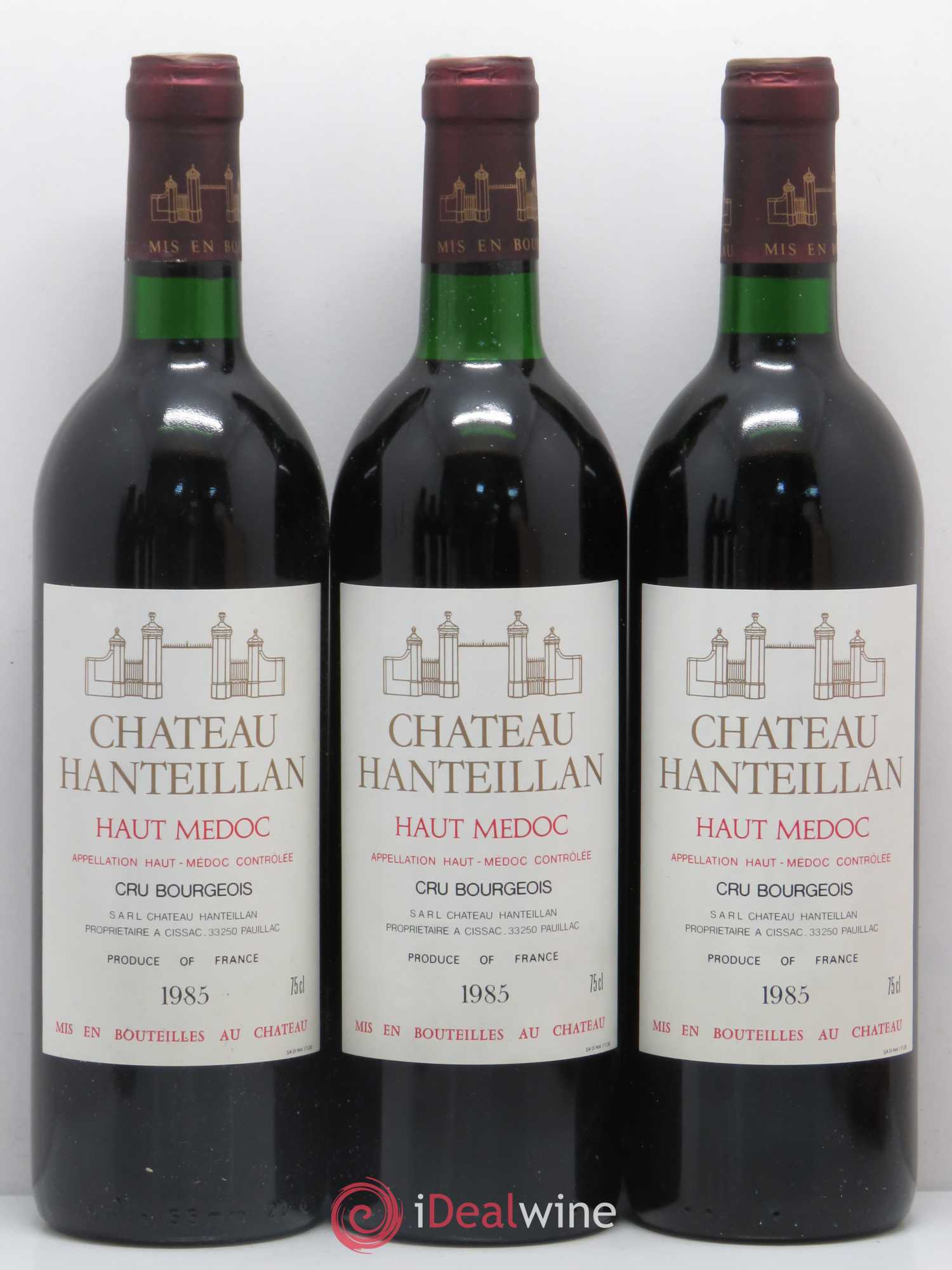 Château Hanteillan Cru Bourgeois (sans prix de réserve) 1985 - Lot de 6 bouteilles - 1