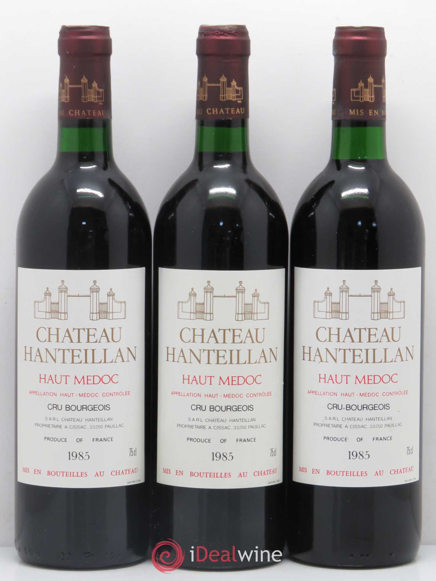 Château Hanteillan Cru Bourgeois (sans prix de réserve) 1985 - Lot de 6 bouteilles - 2