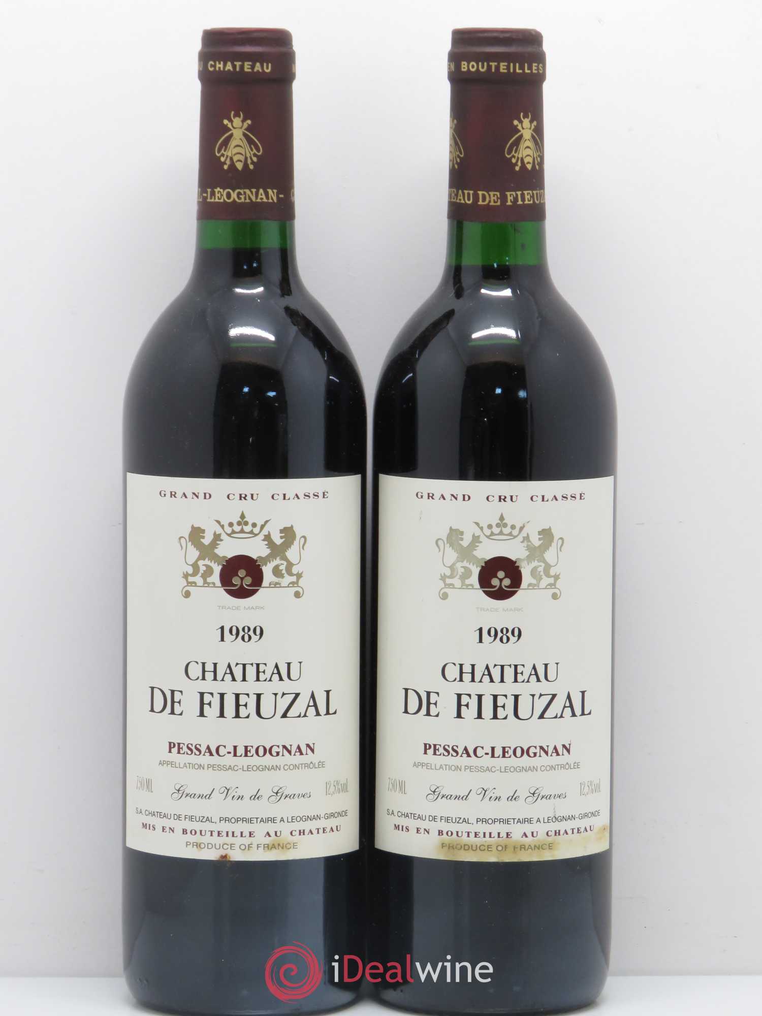 Château de Fieuzal Cru Classé de Graves 1989 - Lot de 2 bouteilles - 0
