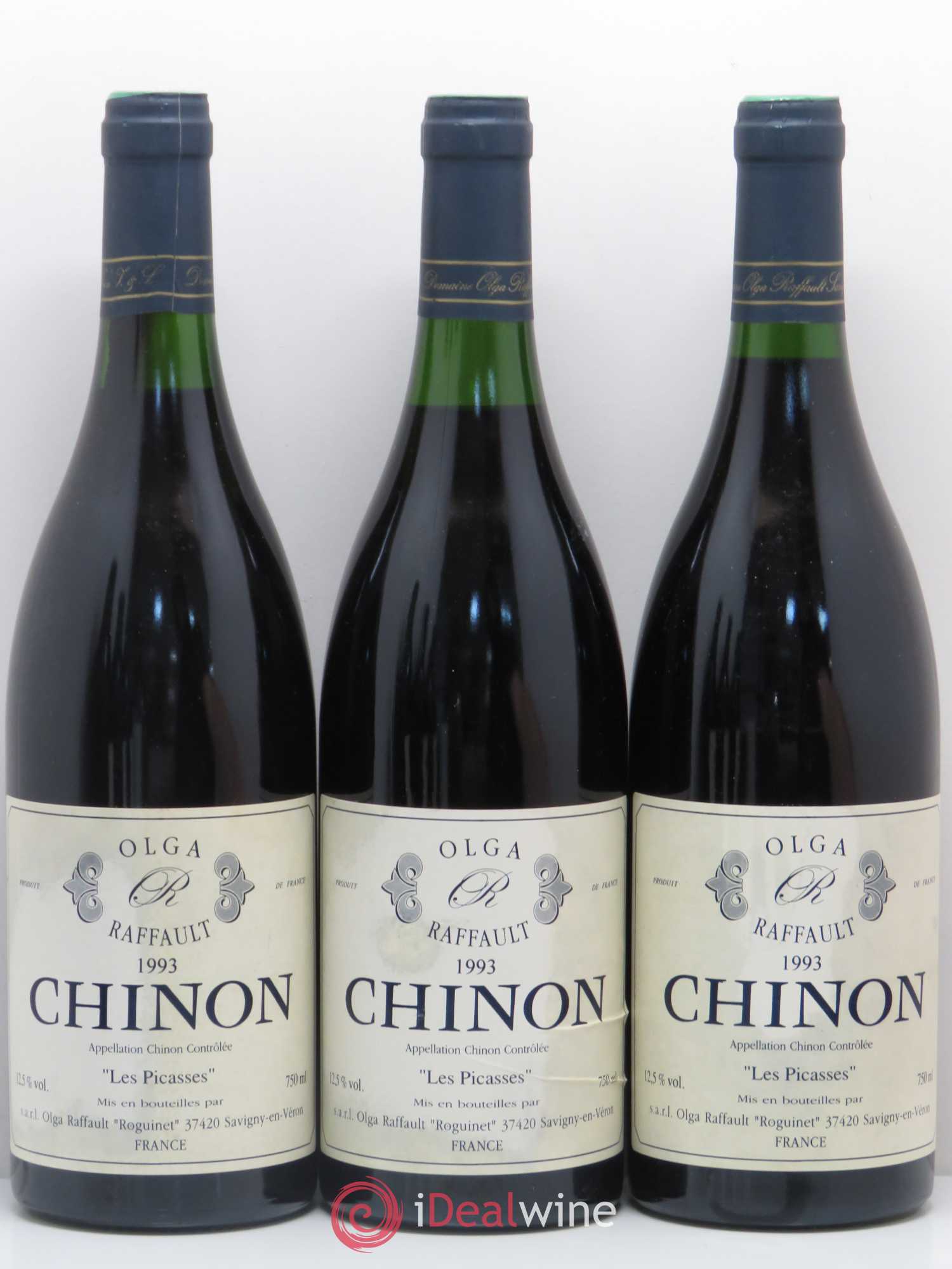 Chinon Les Picasses Olga Raffault 1993 - Lot de 6 bouteilles - 1
