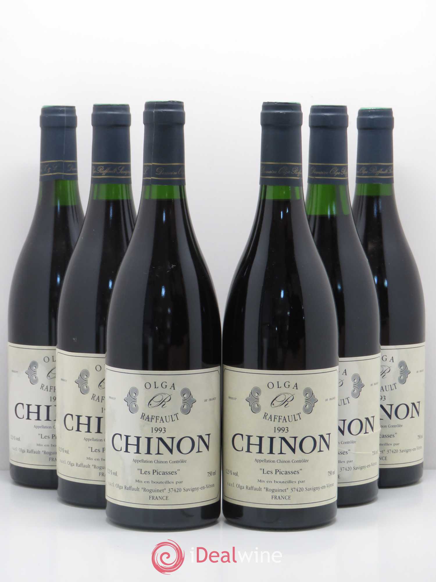 Chinon Les Picasses Olga Raffault 1993 - Lot de 6 bouteilles - 0