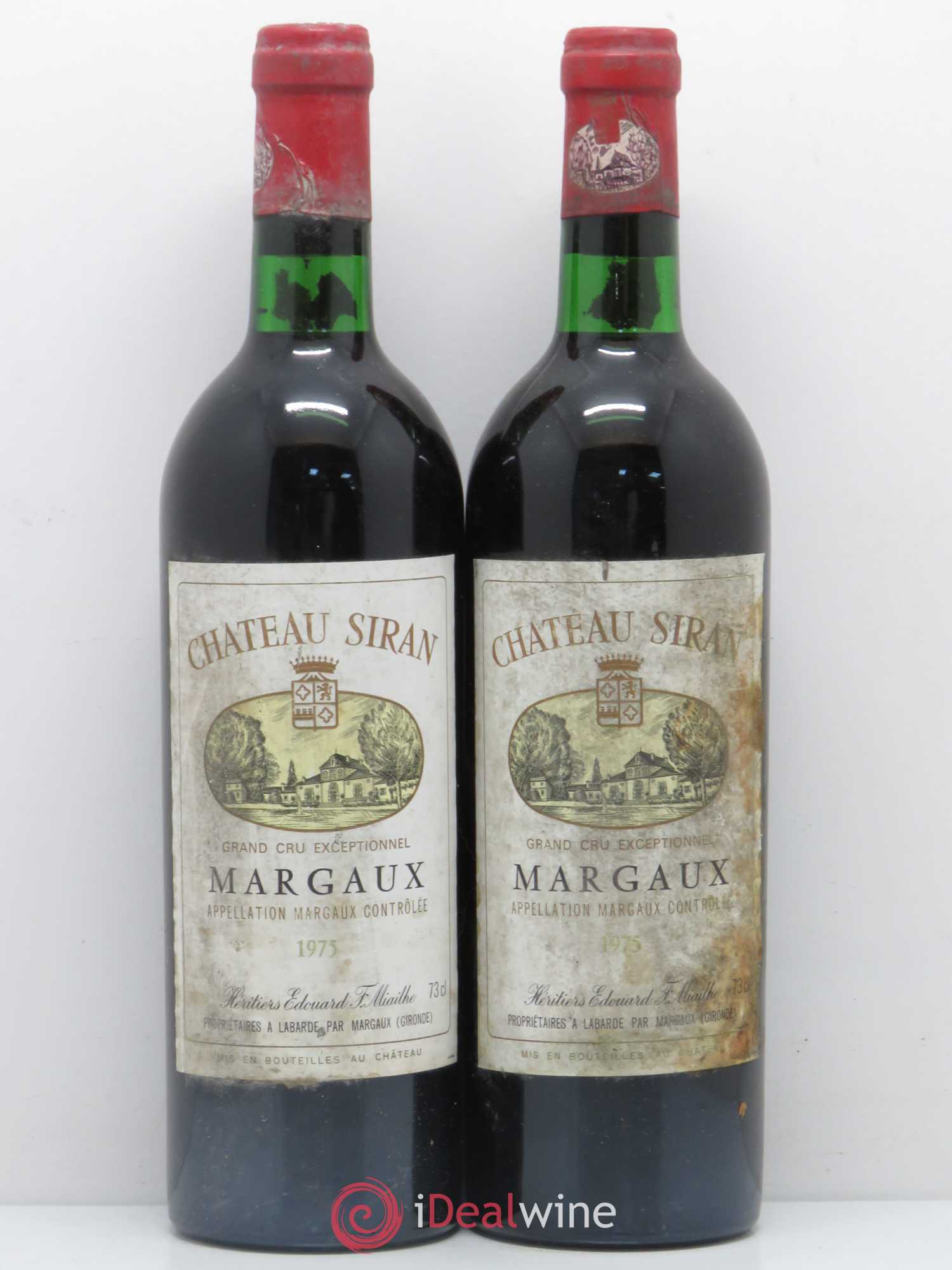 Château Siran 1975 - Lot de 2 bouteilles - 0