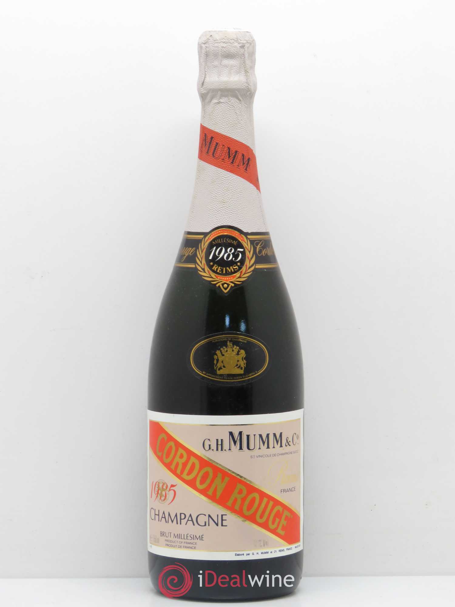 Grand Cordon Mumm 1985 - Lot de 1 bouteille - 0