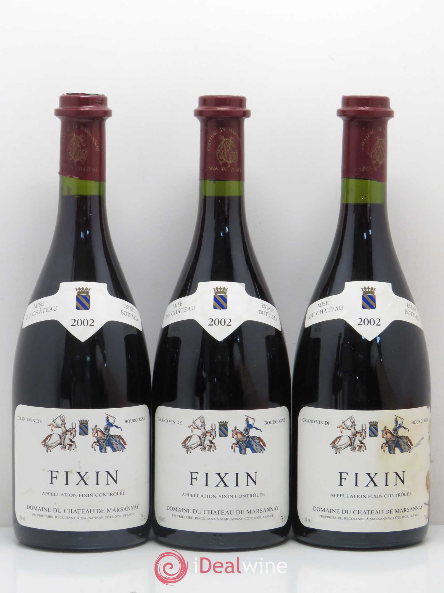 Fixin Domaine du Château de Marsannay (sans prix de réserve) 2002 - Posten von 5 Flaschen - 1