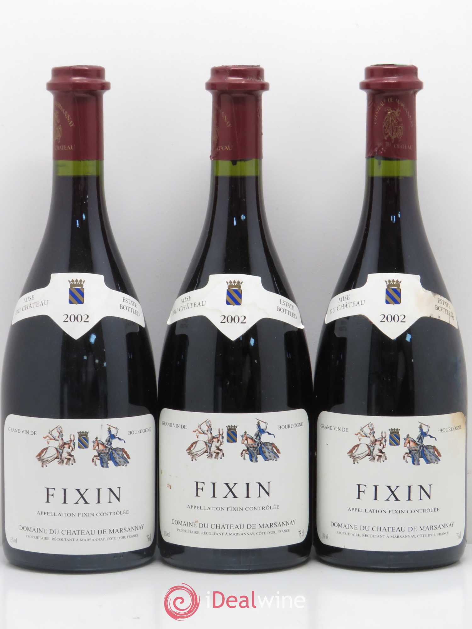 Fixin Domaine du Château de Marsannay (sans prix de réserve) 2002 - Posten von 3 Flaschen - 0