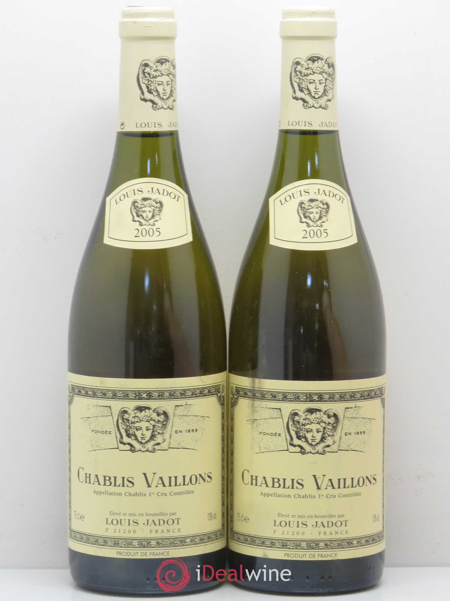 Chablis 1er Cru Vaillons Maison Louis Jadot 2005 - Lot de 2 bouteilles - 0