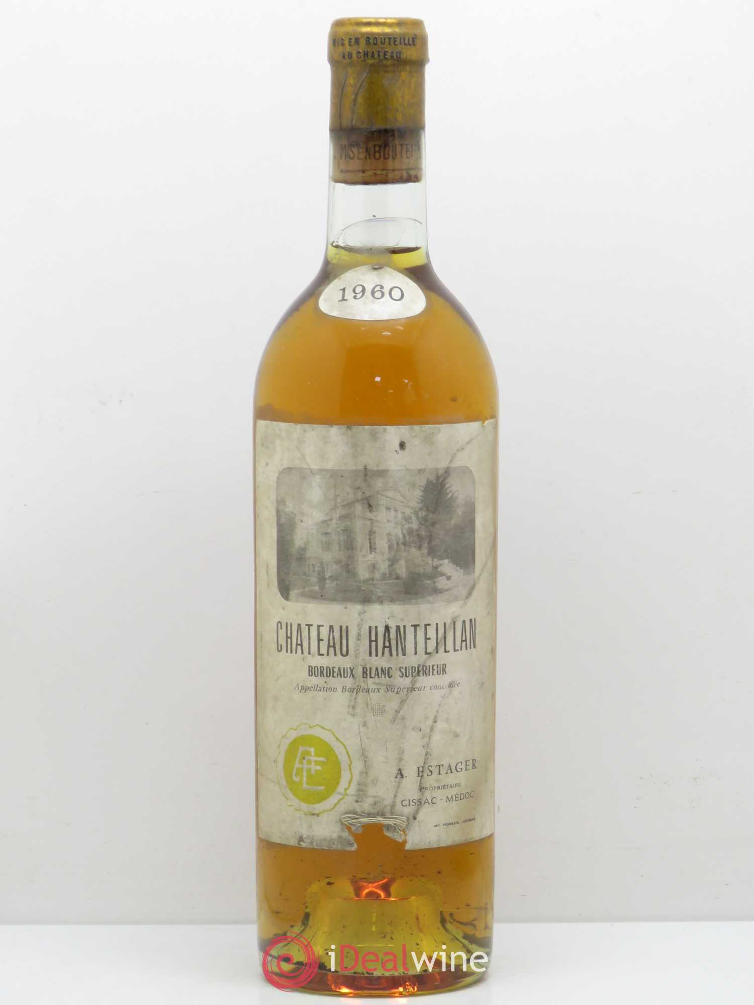 Bordeaux Bordeaux supérieur Chateau Hanteillan 1960 - Posten von 1 Flasche - 0