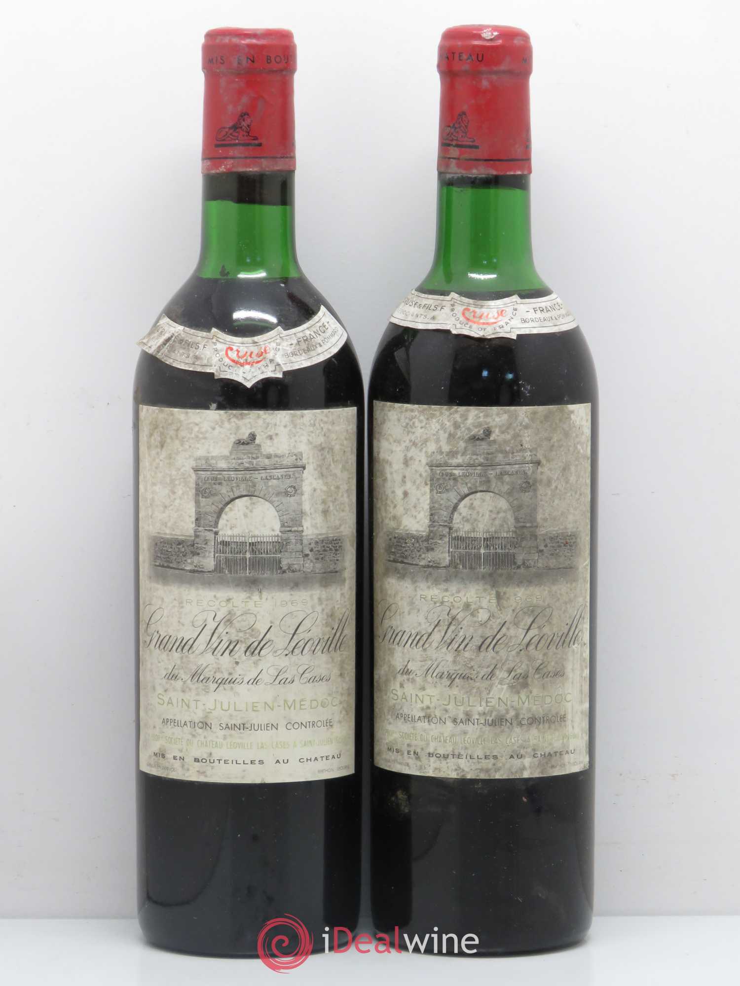 Château Léoville Las Cases 2ème Grand Cru Classé 1969 - Lot de 2 bouteilles - 0