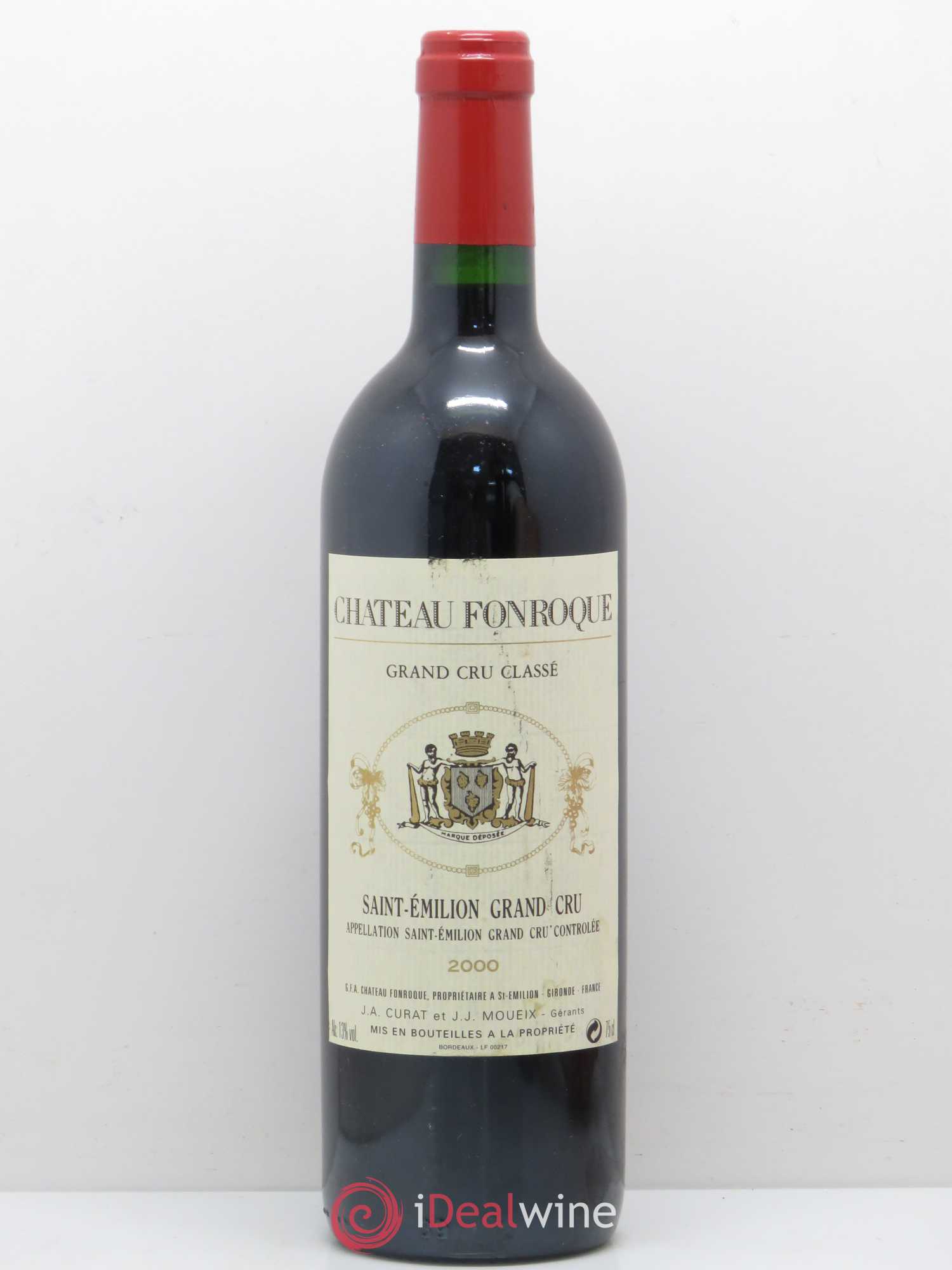Château Fonroque Grand Cru Classé 2000 - Lot de 1 bouteille - 0