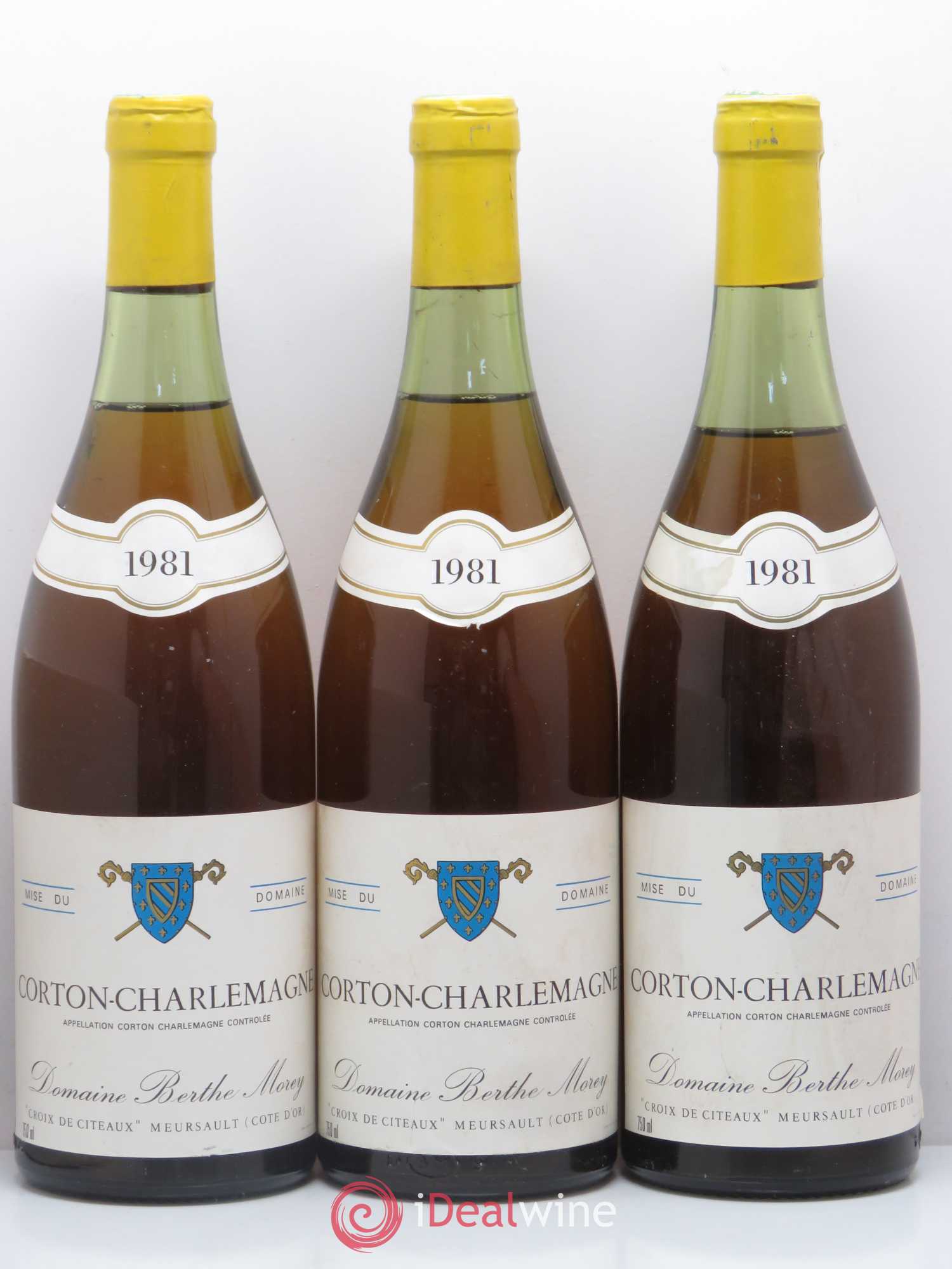 Corton-Charlemagne Grand Cru Domaine Berthe Morey (sans prix de réserve) 1981 - Posten von 3 Flaschen - 0