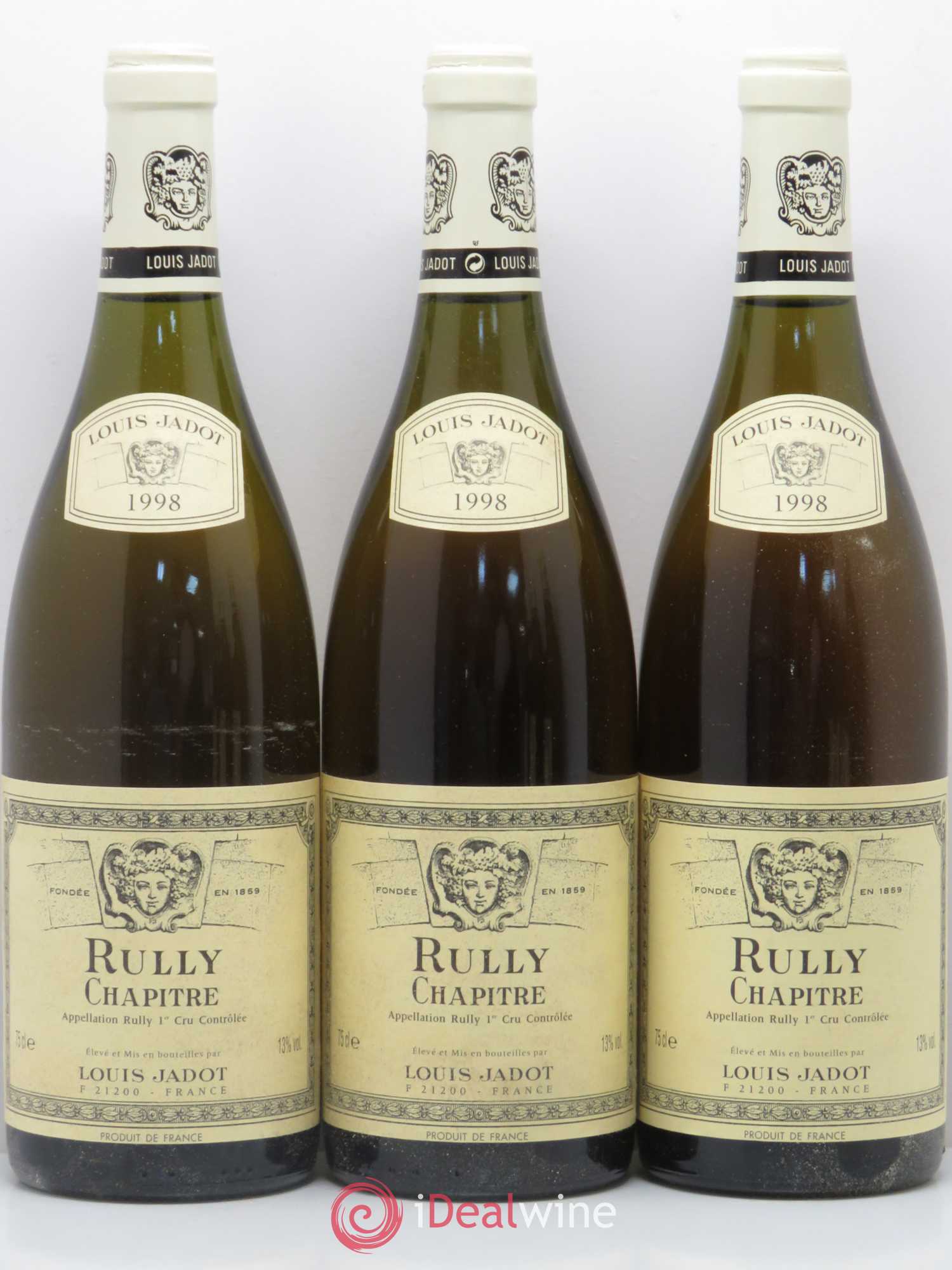 Rully 1er Cru Chapitre Domaine Louis Jadot 1998 - Posten von 6 Flaschen - 1