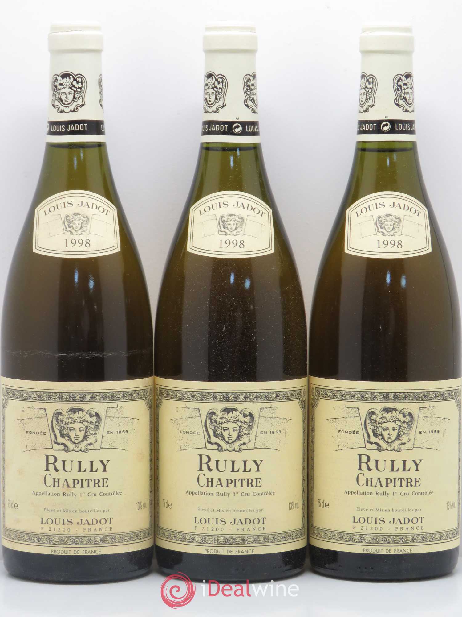 Rully 1er Cru Chapitre Domaine Louis Jadot 1998 - Posten von 6 Flaschen - 2
