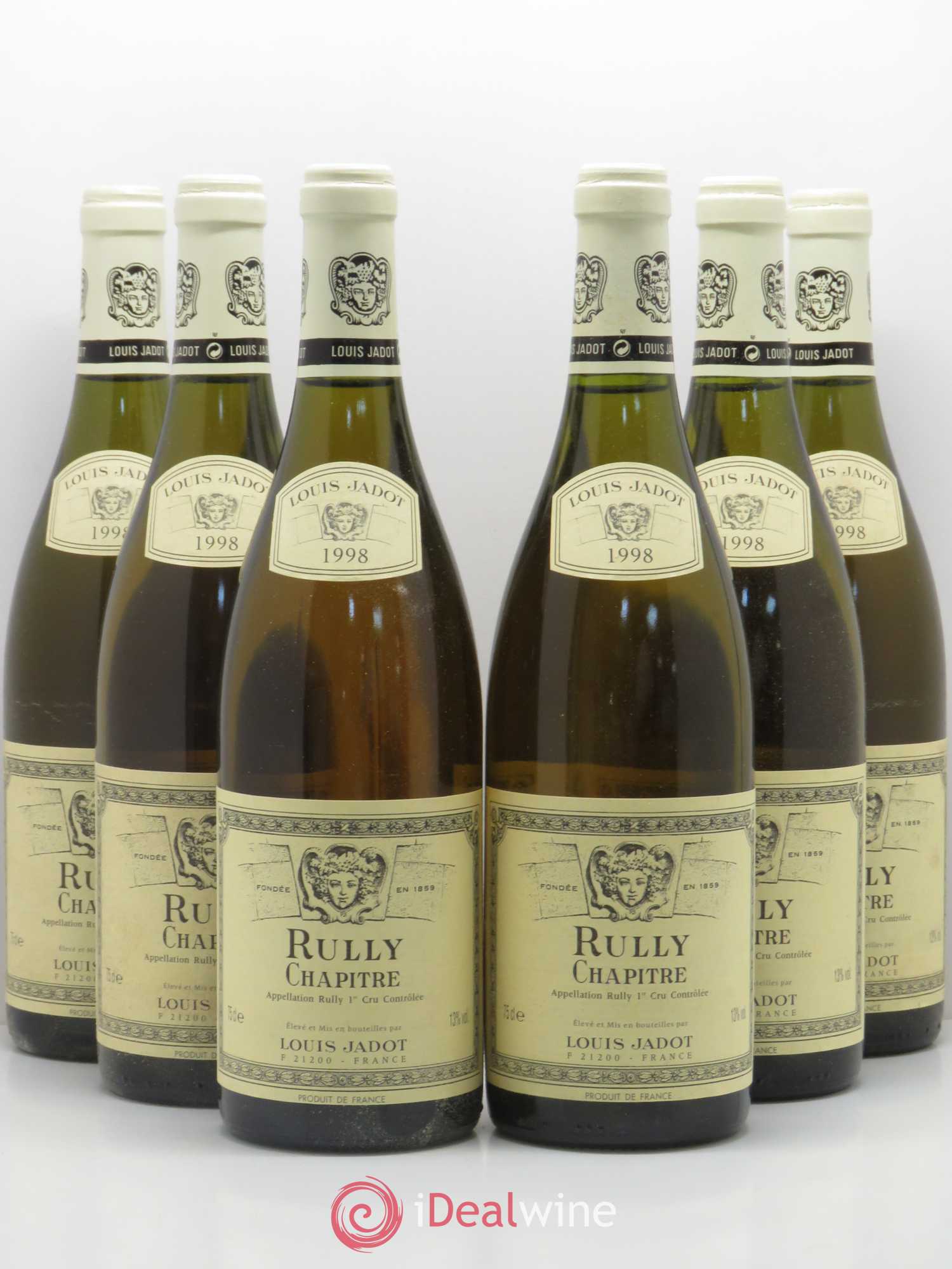 Rully 1er Cru Chapitre Domaine Louis Jadot 1998 - Posten von 6 Flaschen - 0
