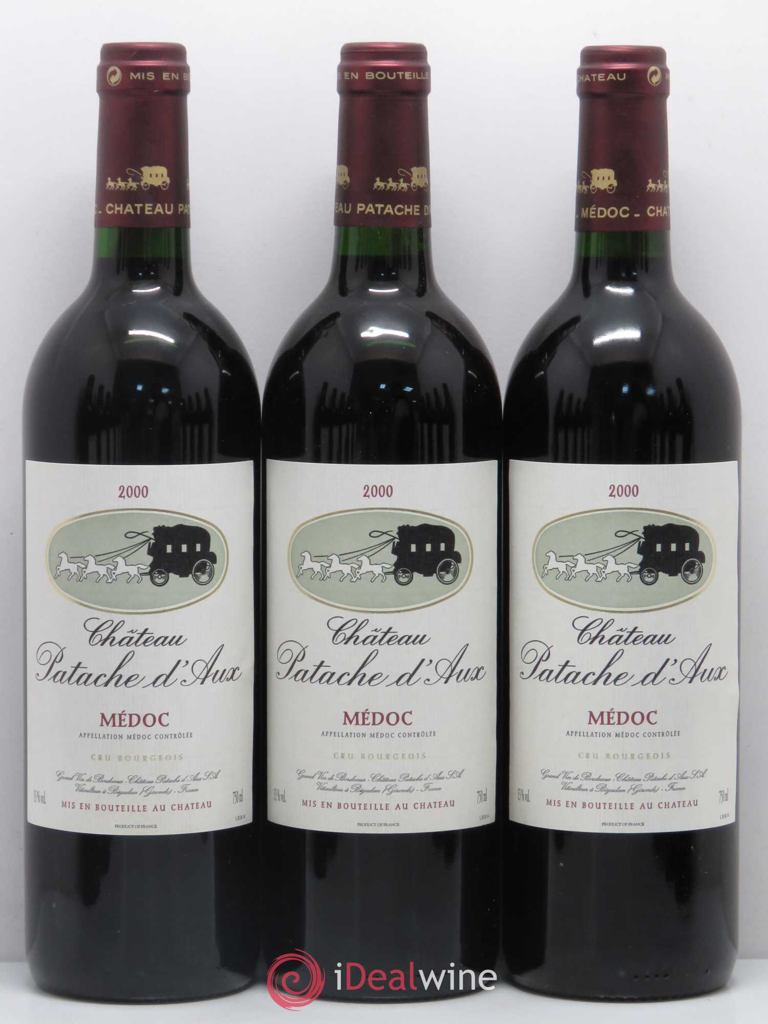 Château Patache d'Aux Cru Bourgeois (sans prix de réserve) 2000 - Lot de 12 bouteilles - 1