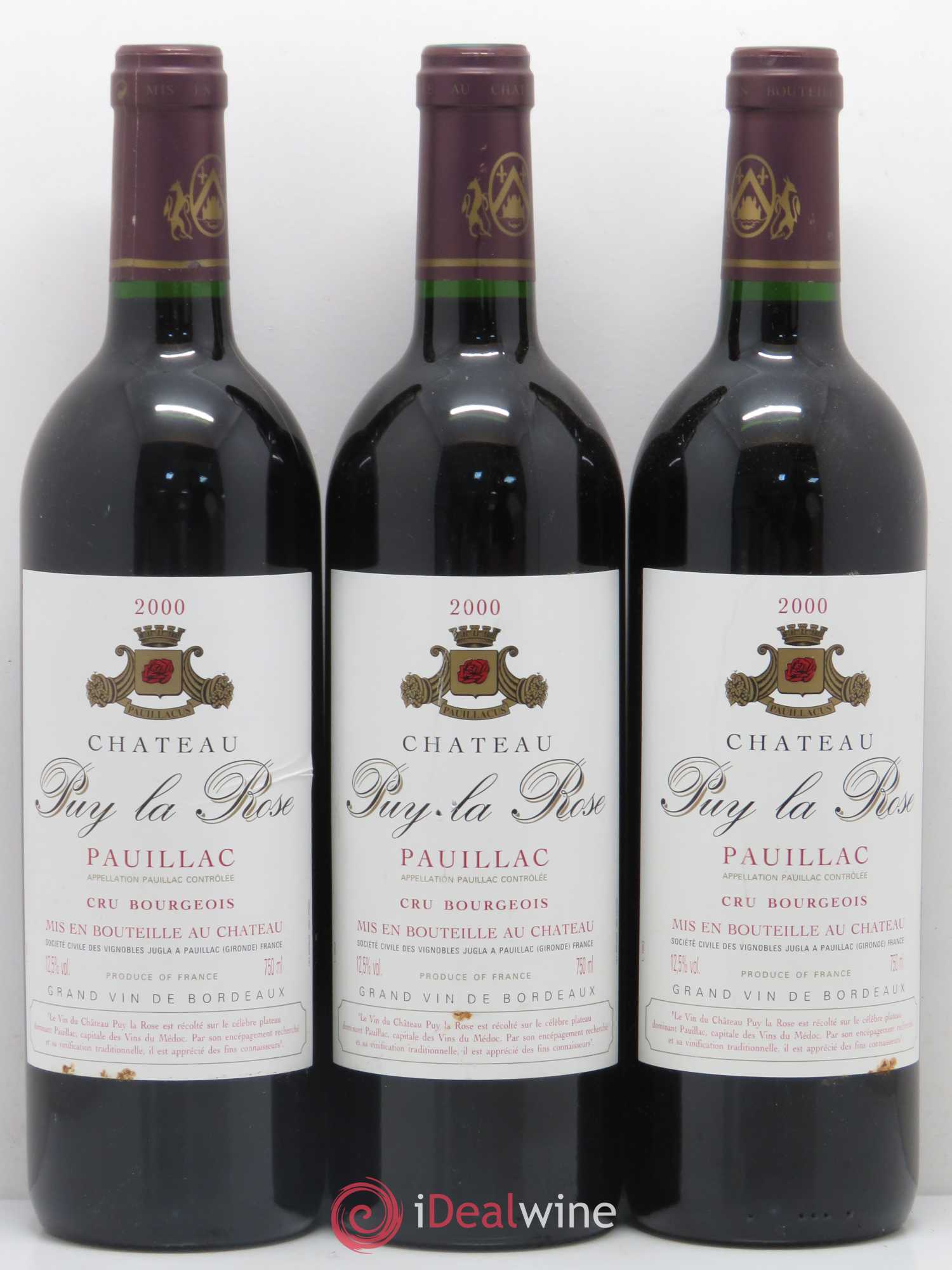 Pauillac 2000 - Posten von 3 Flaschen - 0