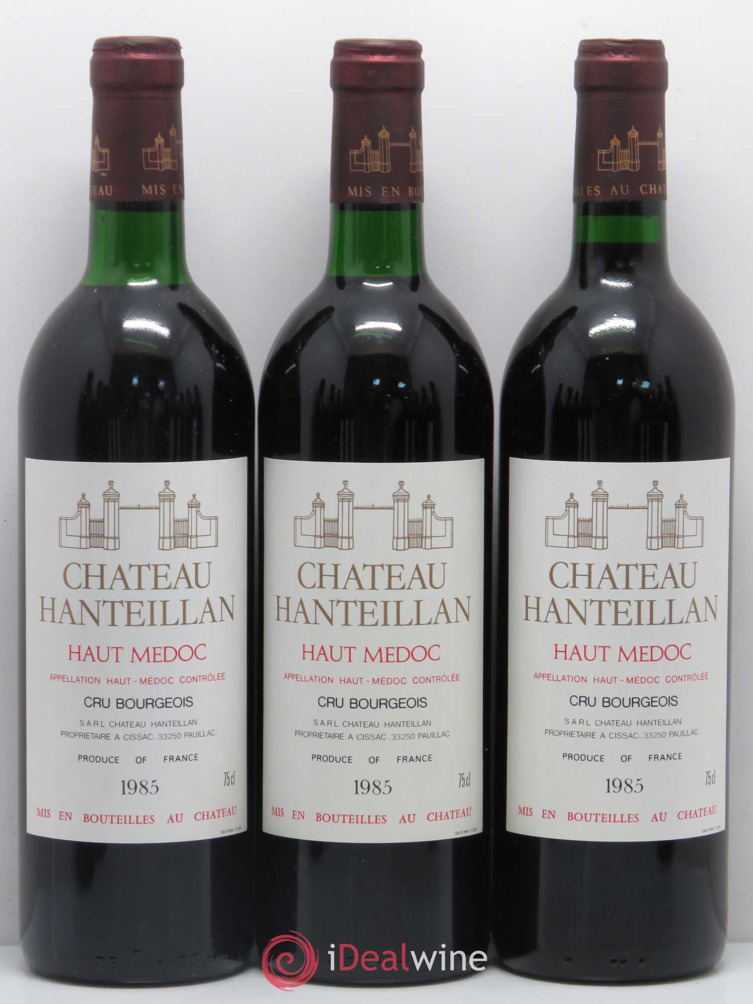 Château Hanteillan Cru Bourgeois (sans prix de réserve) 1985 - Lot de 12 bouteilles - 1