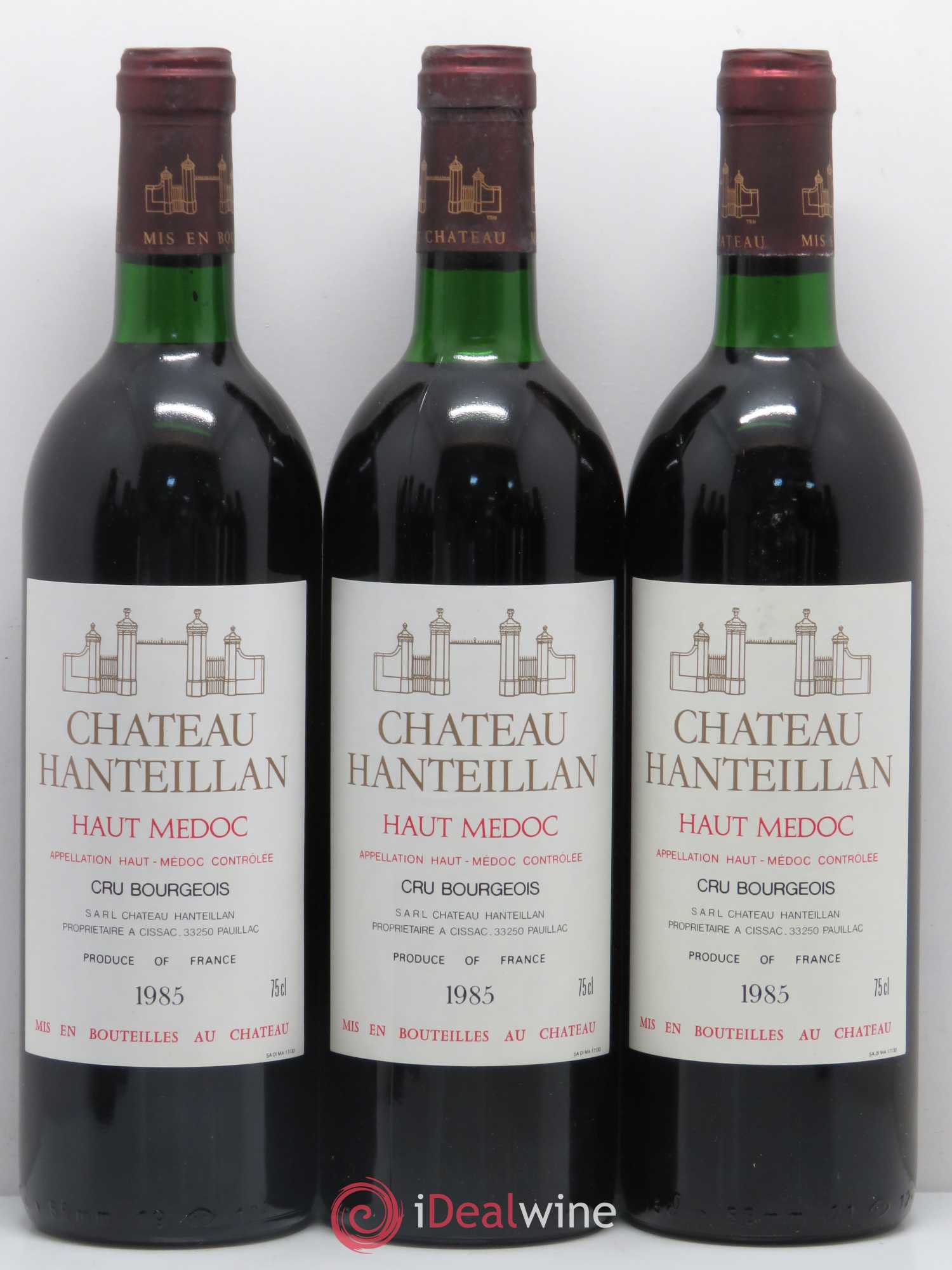 Château Hanteillan Cru Bourgeois (sans prix de réserve) 1985 - Lot de 12 bouteilles - 2
