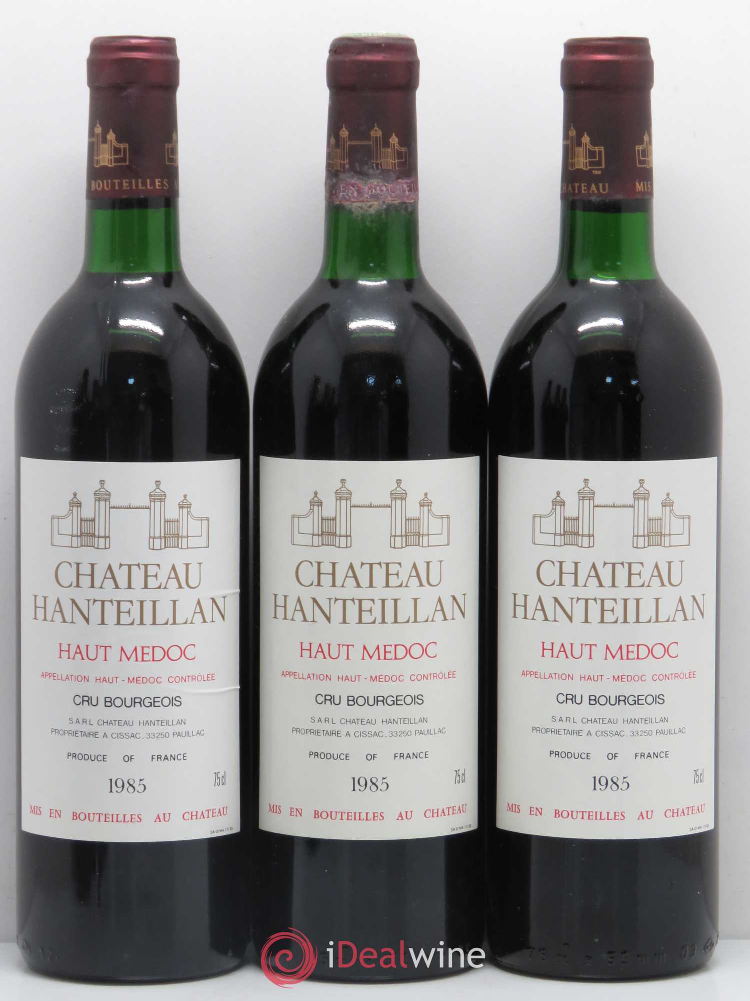 Château Hanteillan Cru Bourgeois (sans prix de réserve) 1985 - Lot de 12 bouteilles - 3