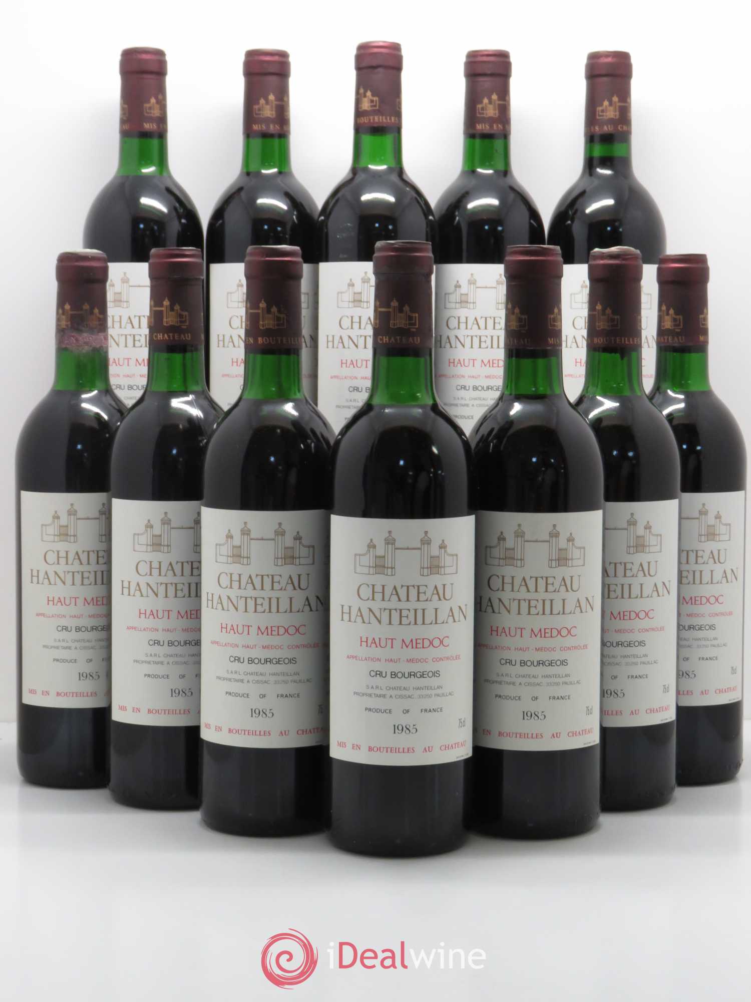Château Hanteillan Cru Bourgeois (sans prix de réserve) 1985 - Lot de 12 bouteilles - 0