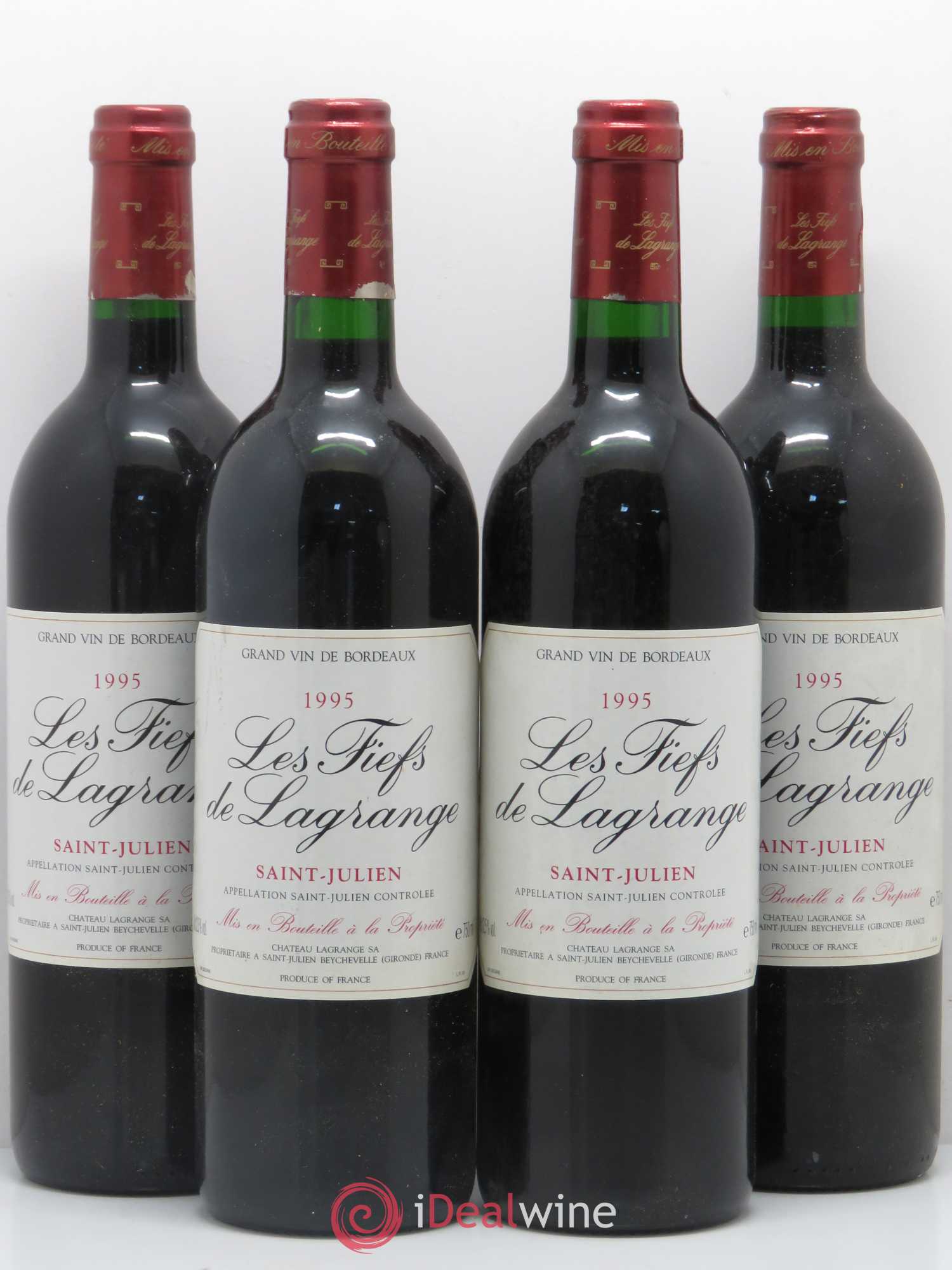 Les Fiefs de Lagrange Second Vin 1995 - Lot de 4 bouteilles - 0
