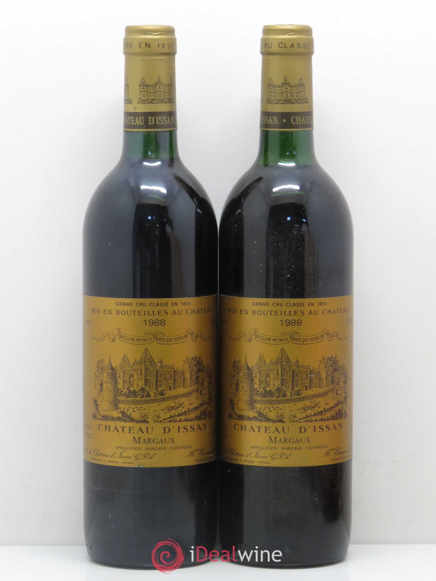 Château d'Issan 3ème Grand Cru Classé (sans prix de réserve) 1988 - Lot de 2 bouteilles - 0