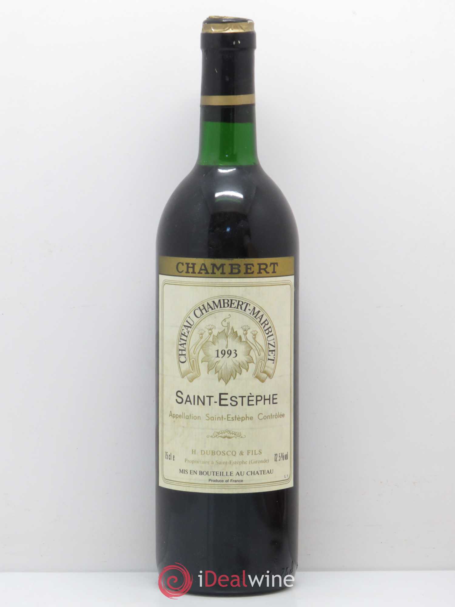 Château Chambert-Marbuzet Cru Bourgeois 1993 - Lot de 1 bouteille - 0