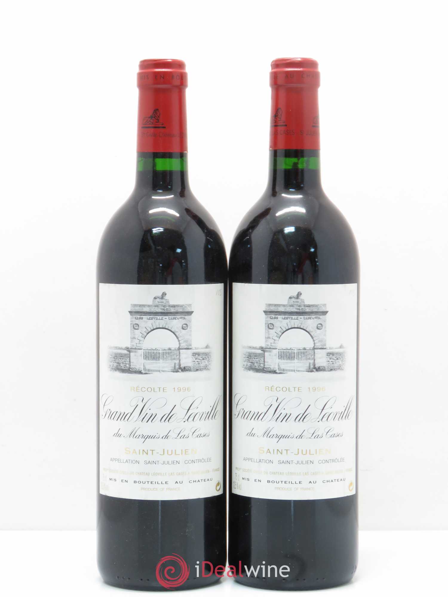 Château Léoville Las Cases 2ème Grand Cru Classé 1996 - Lot de 2 bouteilles - 0