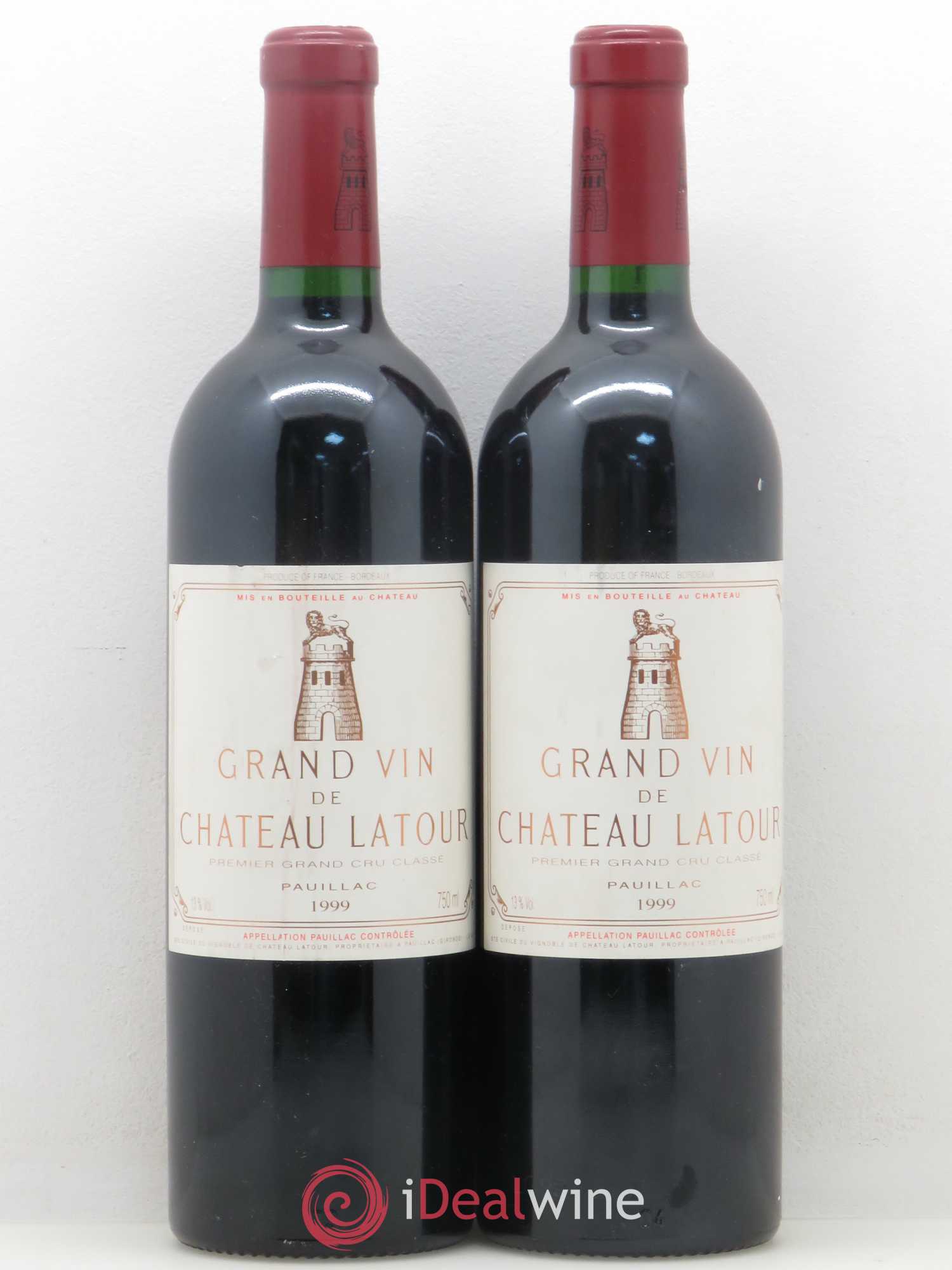 Château Latour 1er Grand Cru Classé 1999 - Lot de 2 bouteilles - 0