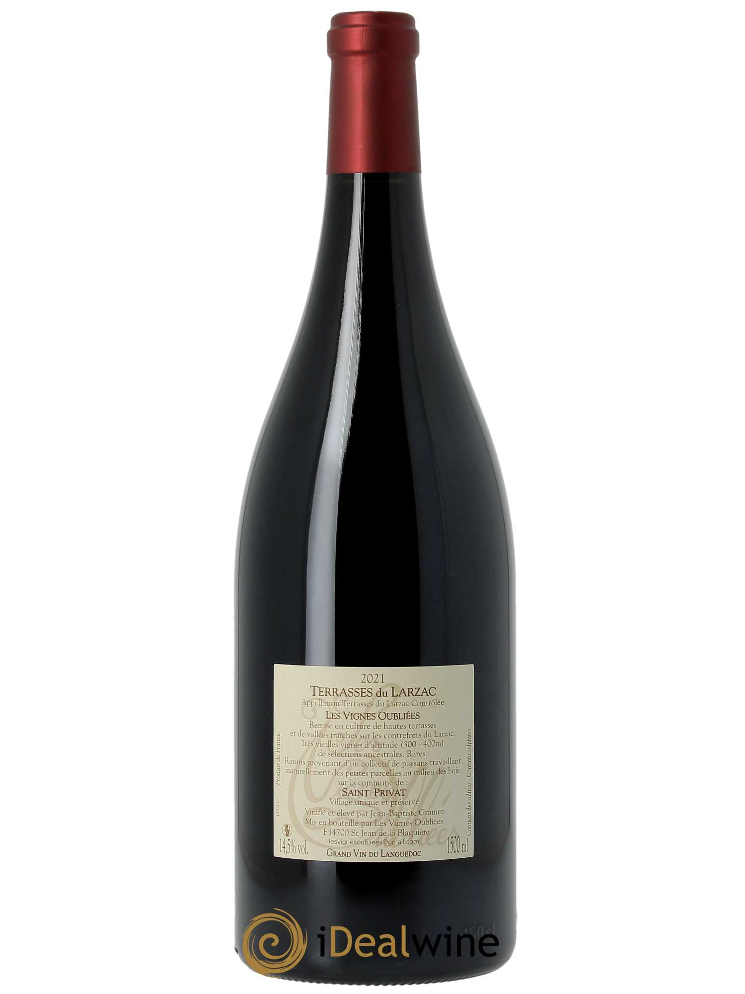 Terrasses du Larzac Les Vignes Oubliées Jean-Baptiste Granier 2021 - Lot of 1 magnum - 1