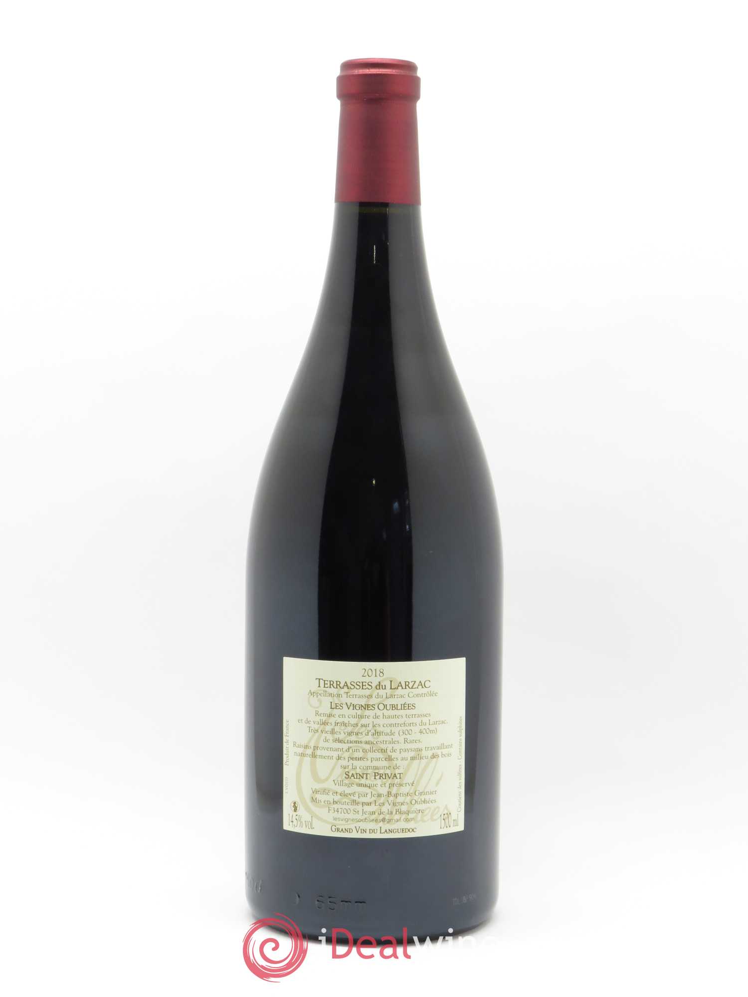 Terrasses du Larzac Les Vignes Oubliées Jean-Baptiste Granier 2018 - Lot de 1 magnum - 1