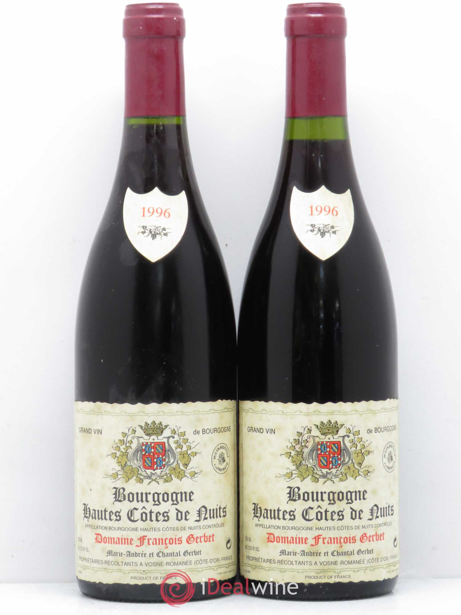 Hautes-Côtes de Nuits François Gerbet 1996 - Lot de 2 bouteilles - 0