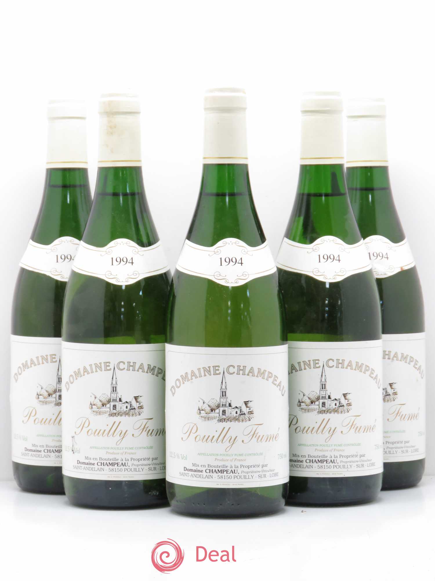Pouilly-Fumé Domaine Champeau 1994 - Posten von 5 Flaschen - 0