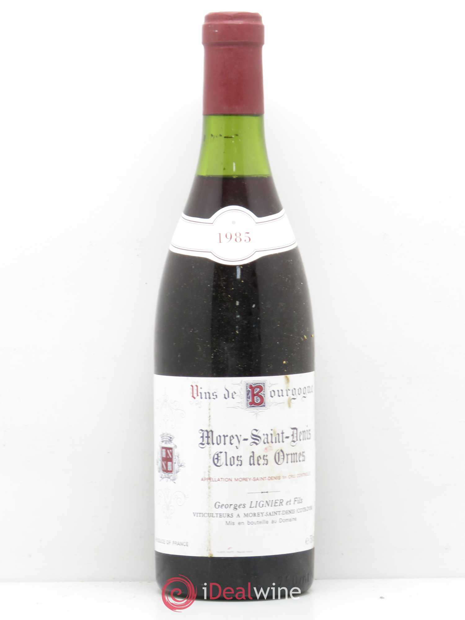 Morey-Saint-Denis 1er Cru Clos des Ormes Domaine Georges Lignier 1985 - Posten von 1 Flasche - 0