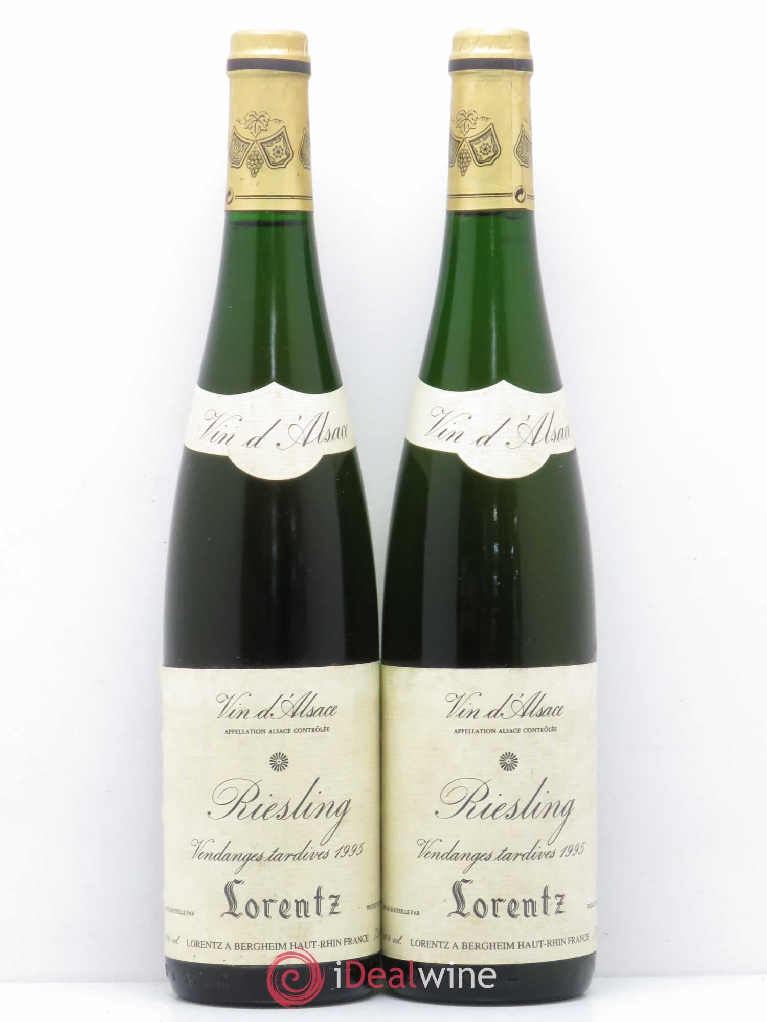 Riesling André Lorentz Vendanges Tardives 1995 - Lot de 2 bouteilles - 0
