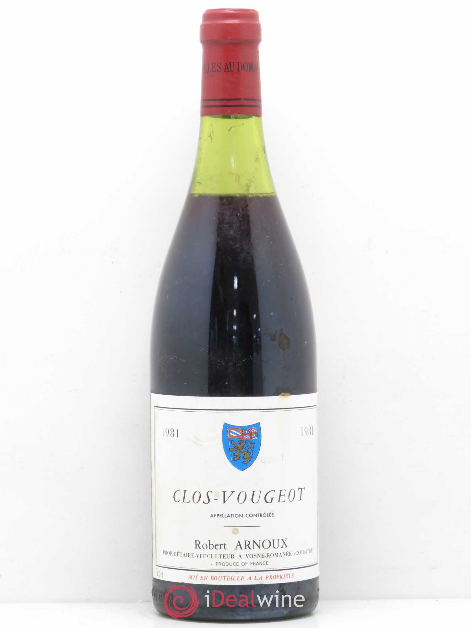 Clos de Vougeot Grand Cru Robert Arnoux 1981 - Lot de 1 bouteille - 0