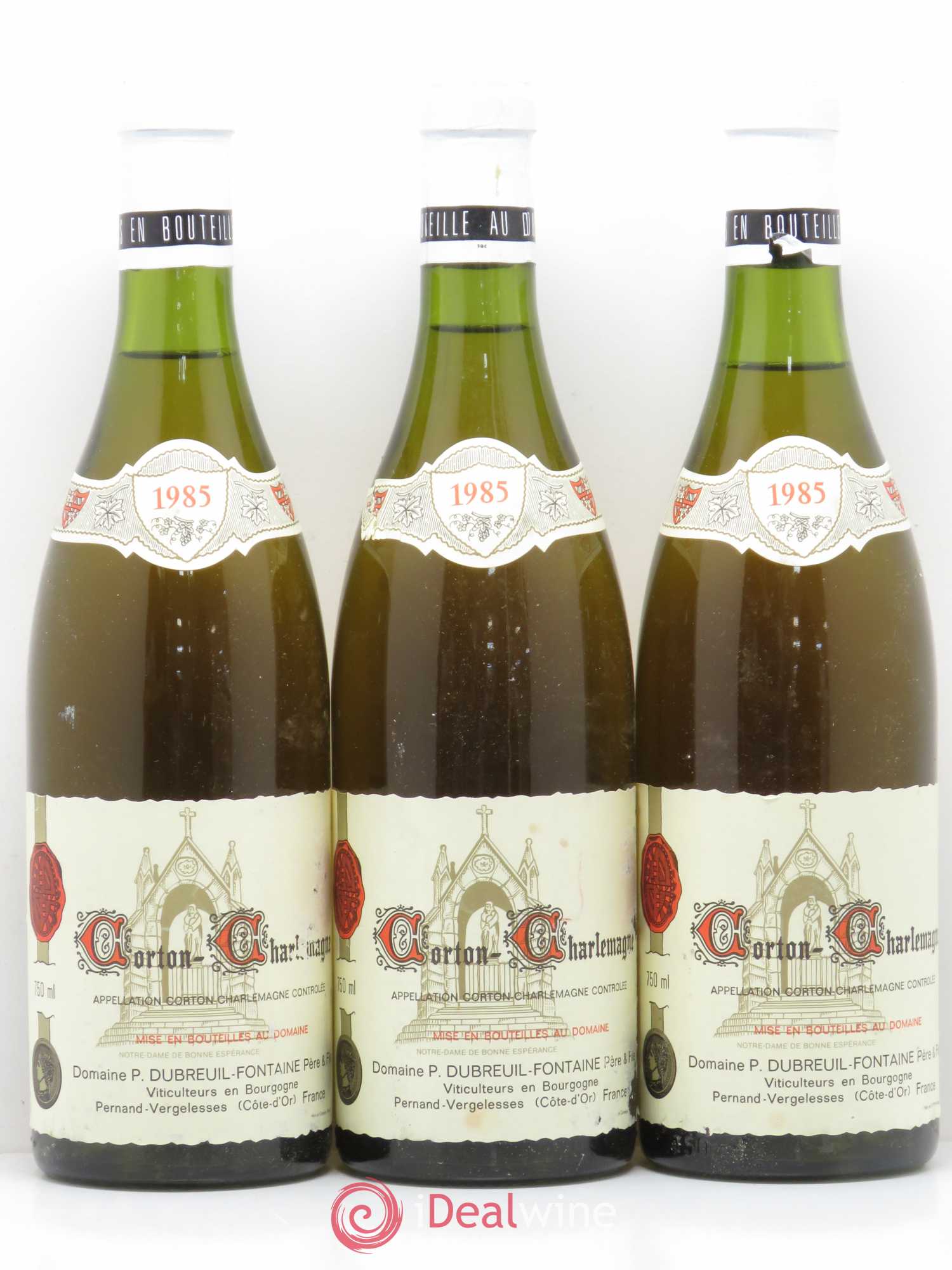 Corton-Charlemagne Grand Cru Domaine Dubreuil-Fontaine 1985 - Posten von 3 Flaschen - 0