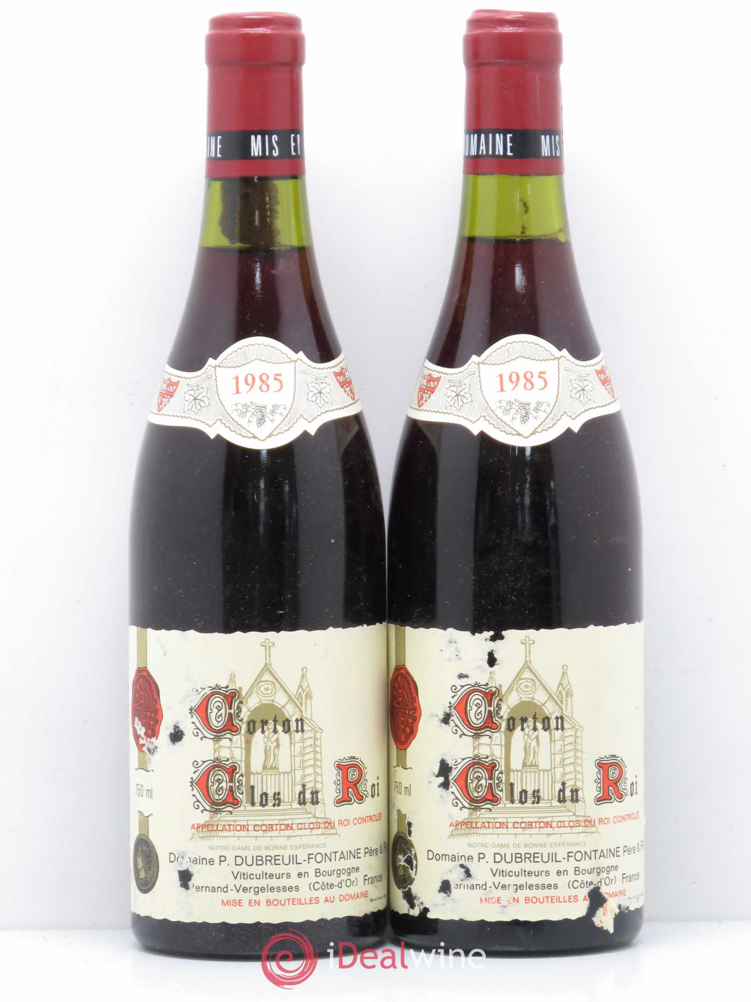 Corton Grand Cru Clos du Roi Domaine Dubreuil-Fontaine 1985 - Posten von 2 Flaschen - 0