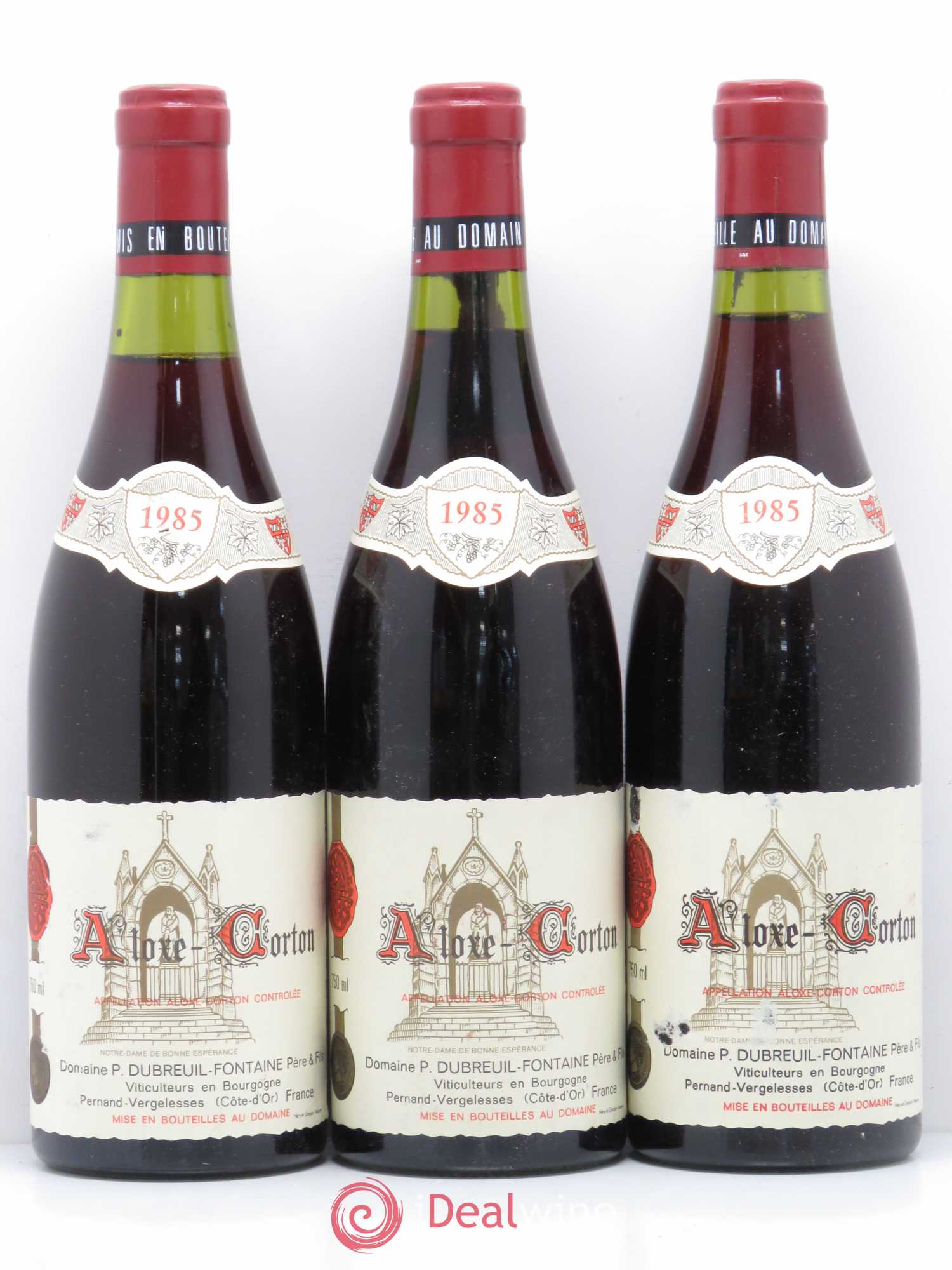 Aloxe-Corton Domaine Dubreuil-Fontaine 1985 - Posten von 3 Flaschen - 0