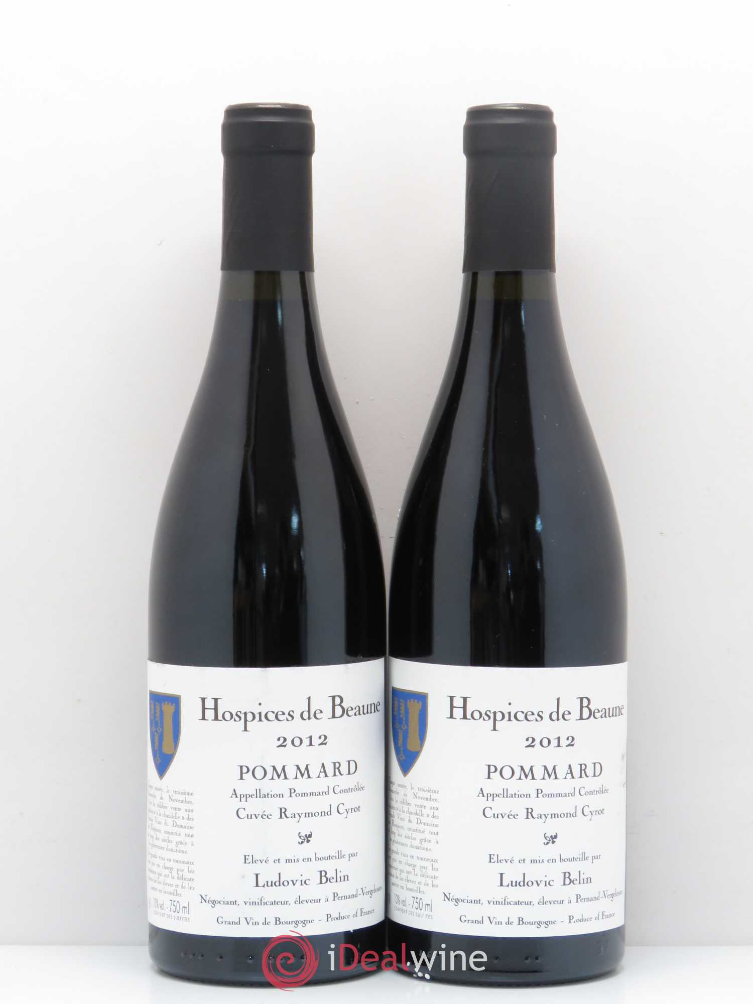 Pommard Hospices de Beaune Cuvée Raymond Cyrot Domaine Ludovic Belin 2012 - Posten von 2 Flaschen - 0